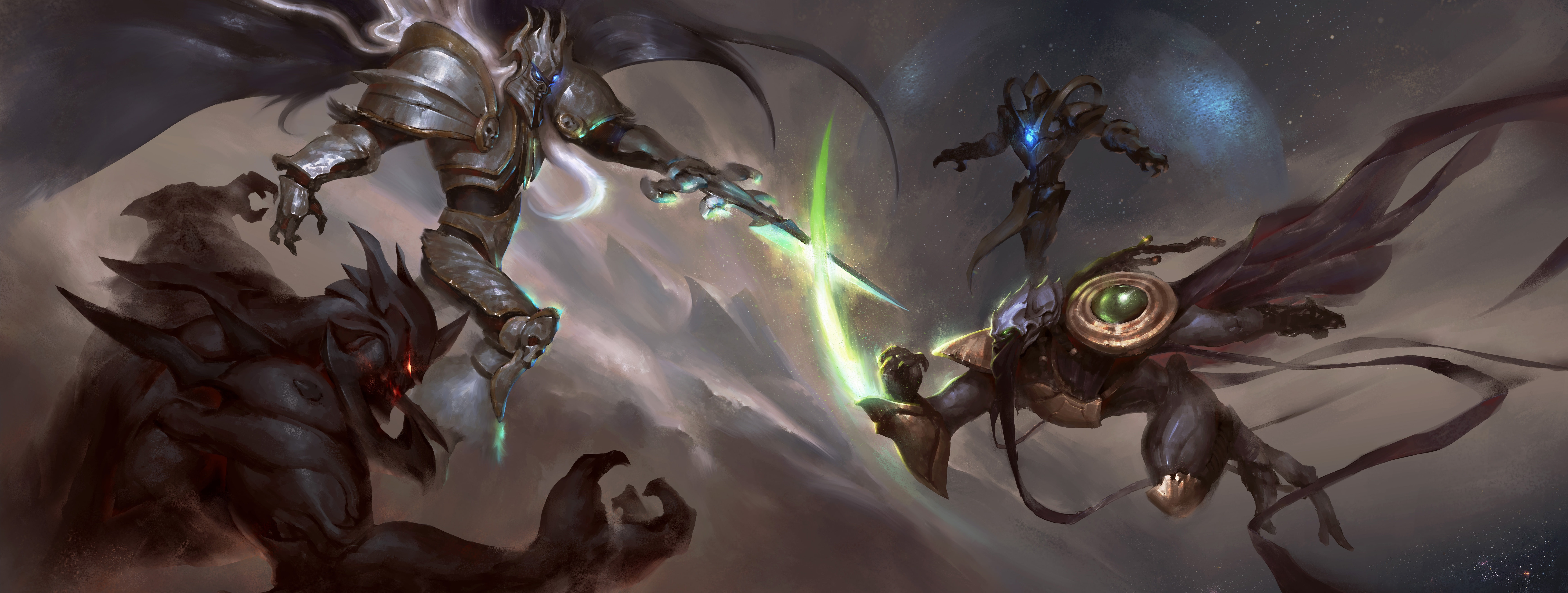 arthas, warcraft, Heroes of the Storm, Zeratul, 8K, starcraft, HD Wallpaper