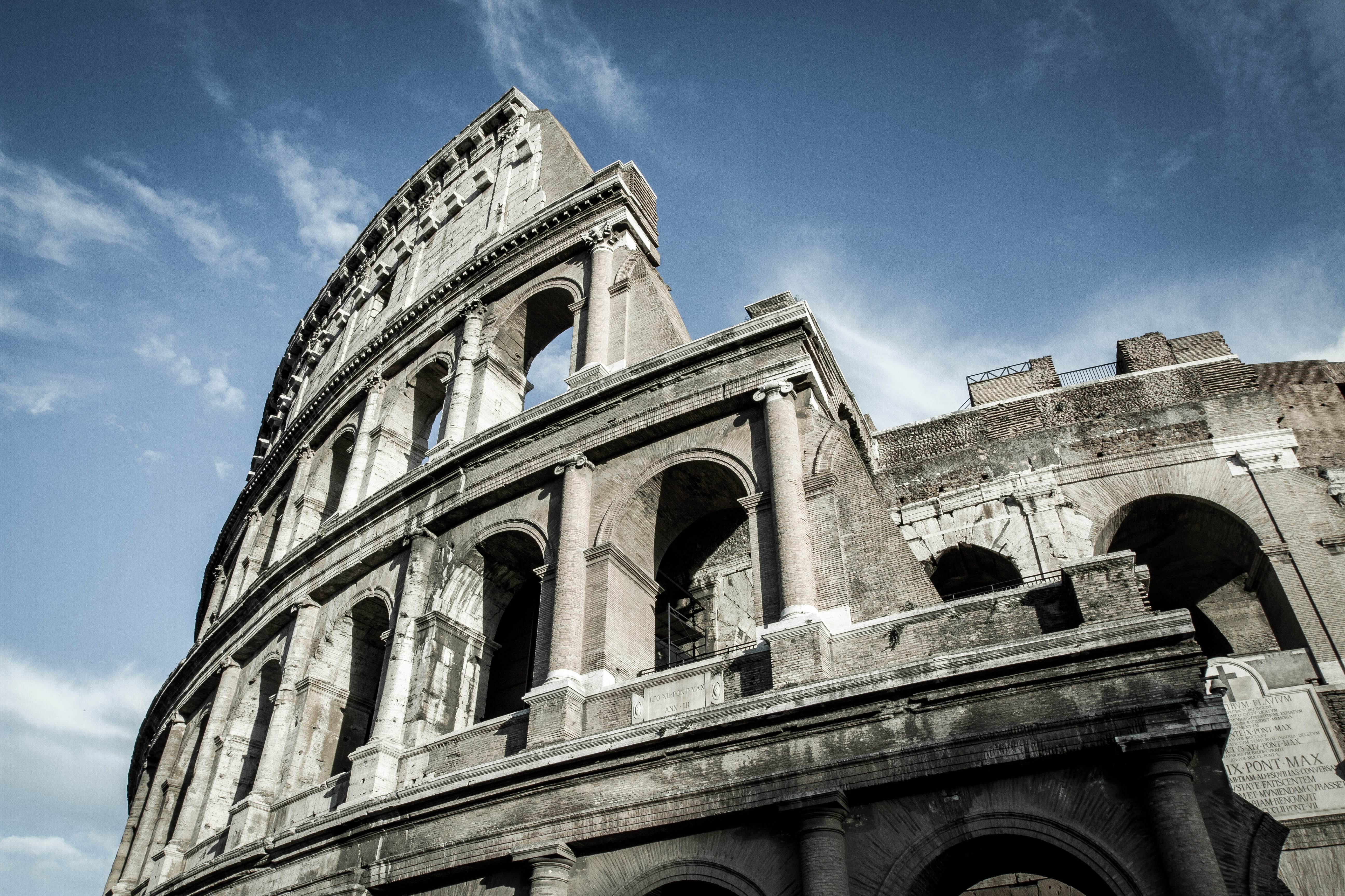 arch, building exterior, italy, city, travel destinations, bell tower, building, travel, old ruin, roma, ornament, nature, archaeology, palace, low, architecture, HD Wallpaper