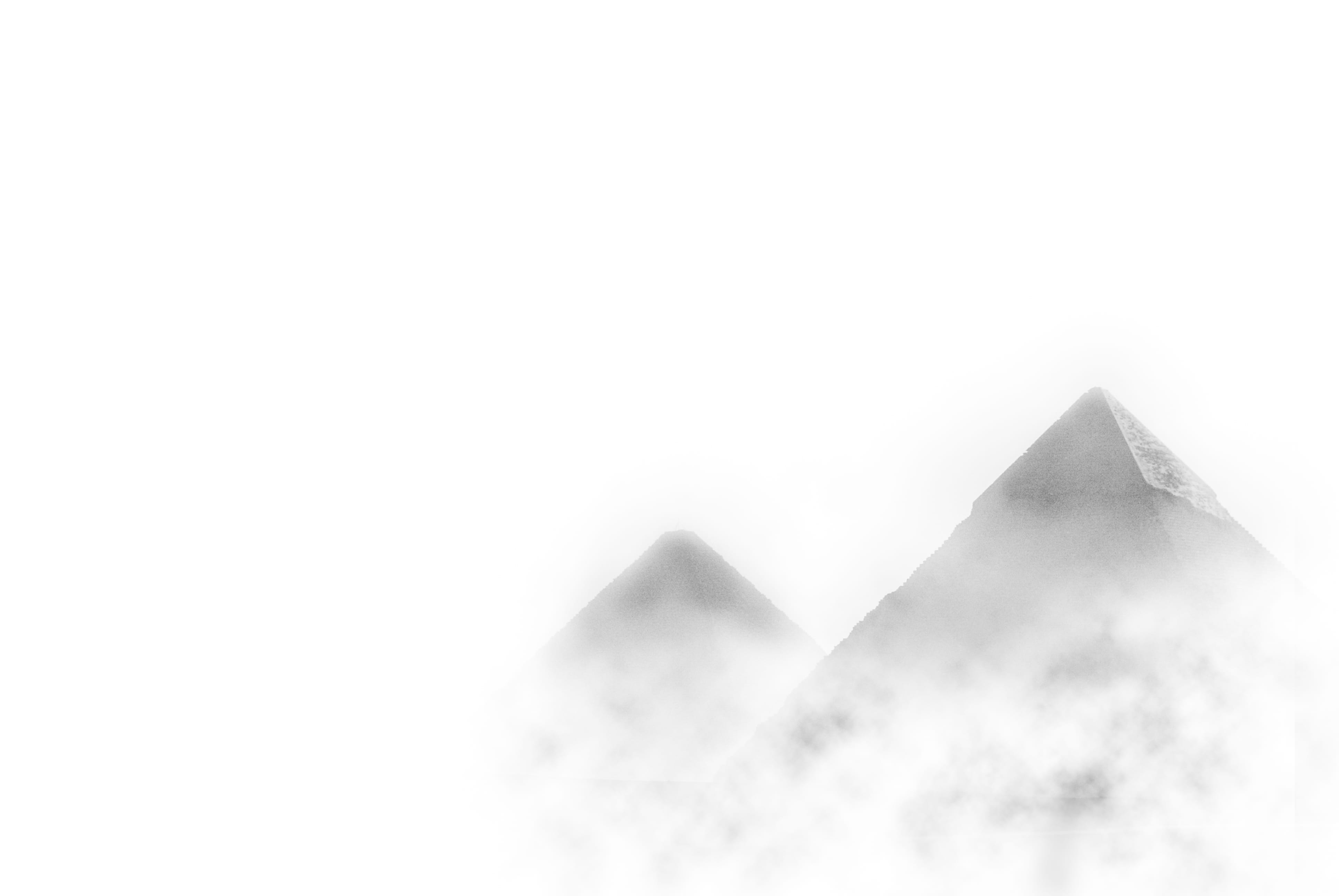 water, creativity, close-up, simplicity, 4K, pyramids, paper, triangle shape, outdoors, cut out, sky, fog, white color, black and white, no people, textured, HD Wallpaper