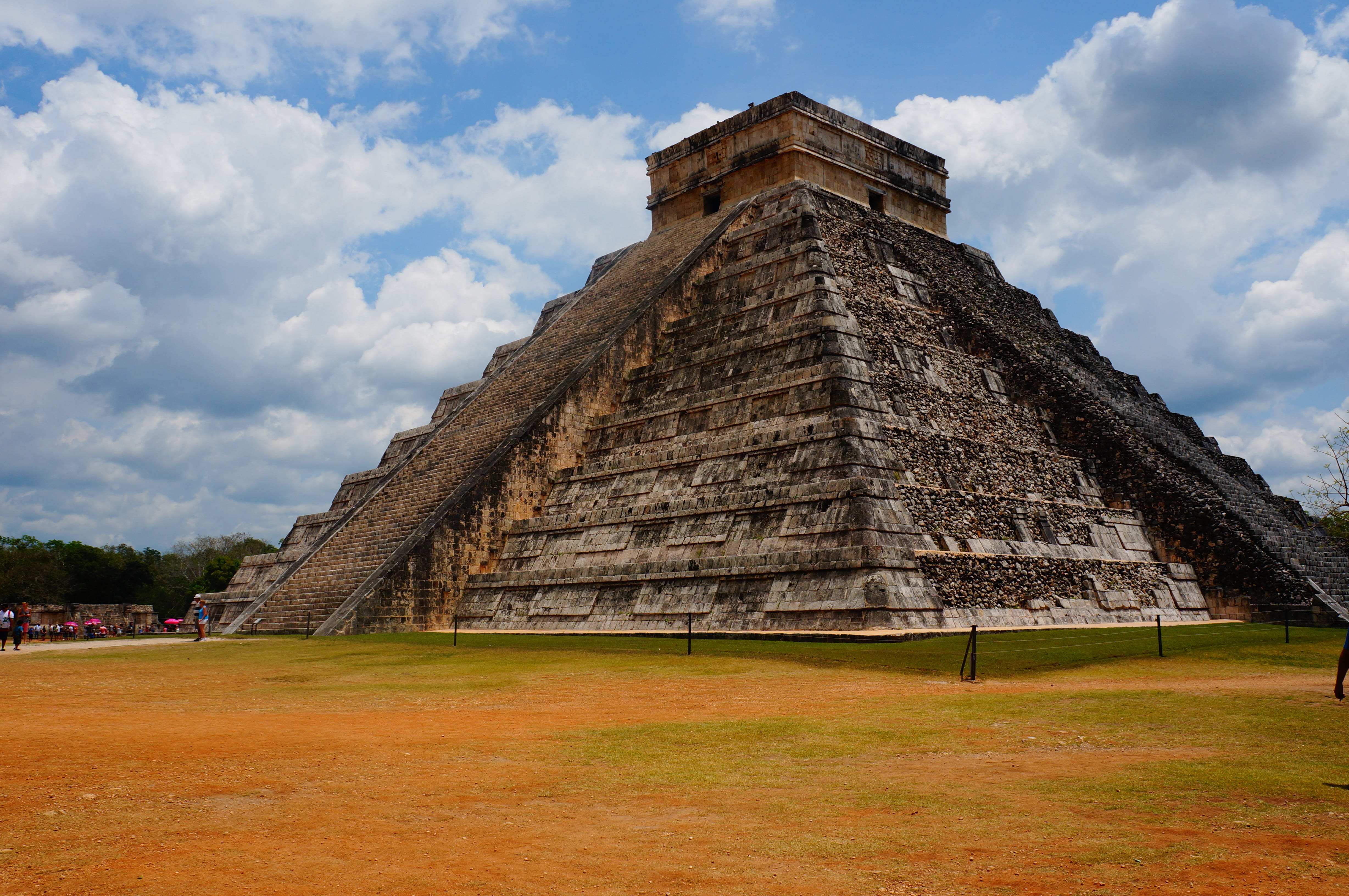 building exterior, tourism, 4K, religion, pyramid, sky, yucatan, outdoors, architecture, ancient, temple, history, built structure, travel, ancient civilization, HD Wallpaper
