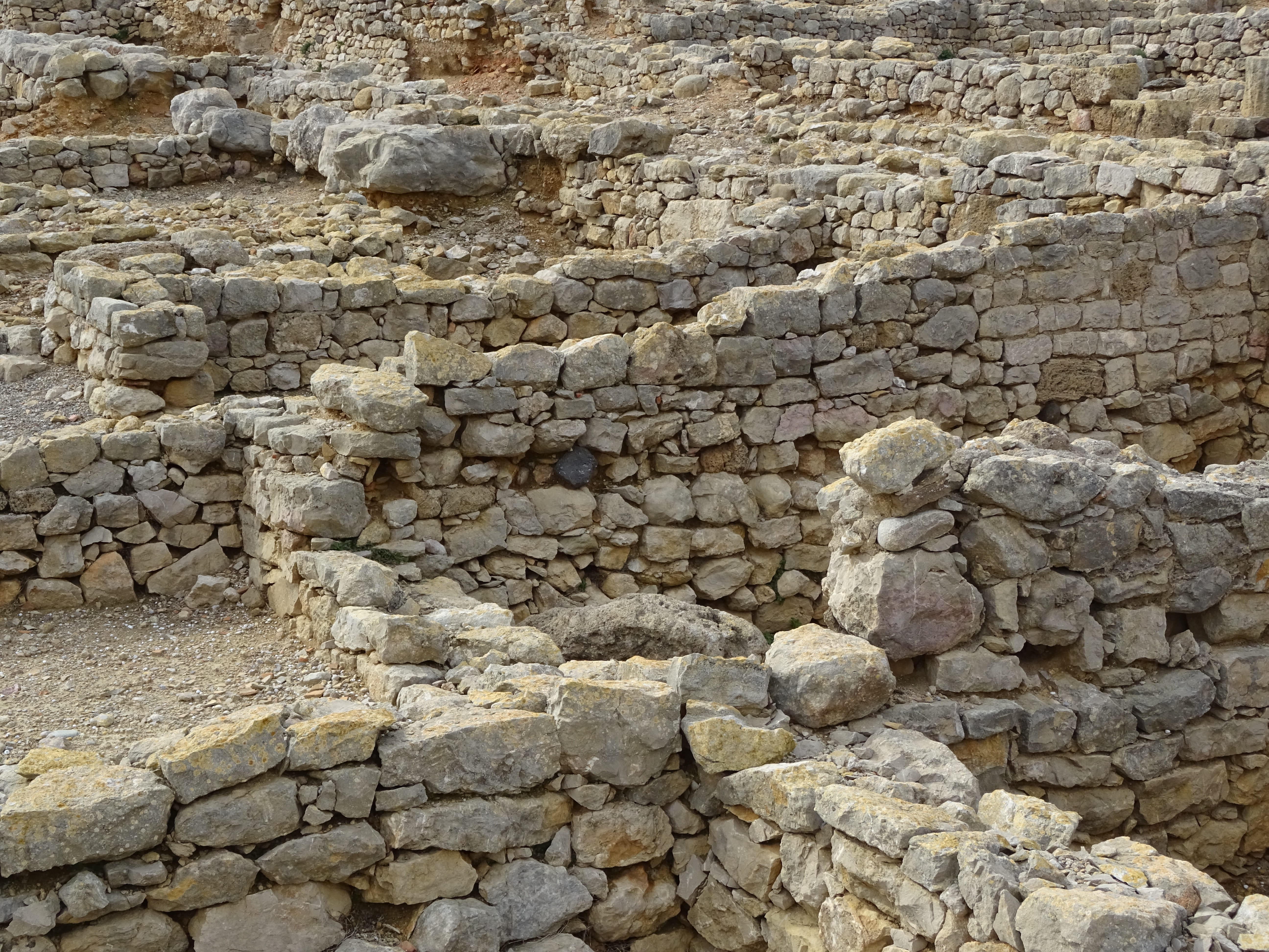 full frame, ruins, architecture, ancient civilization, roman remains, archaeology, nature, stone material, stone - object, solid, ampurias, site, roman, HD Wallpaper