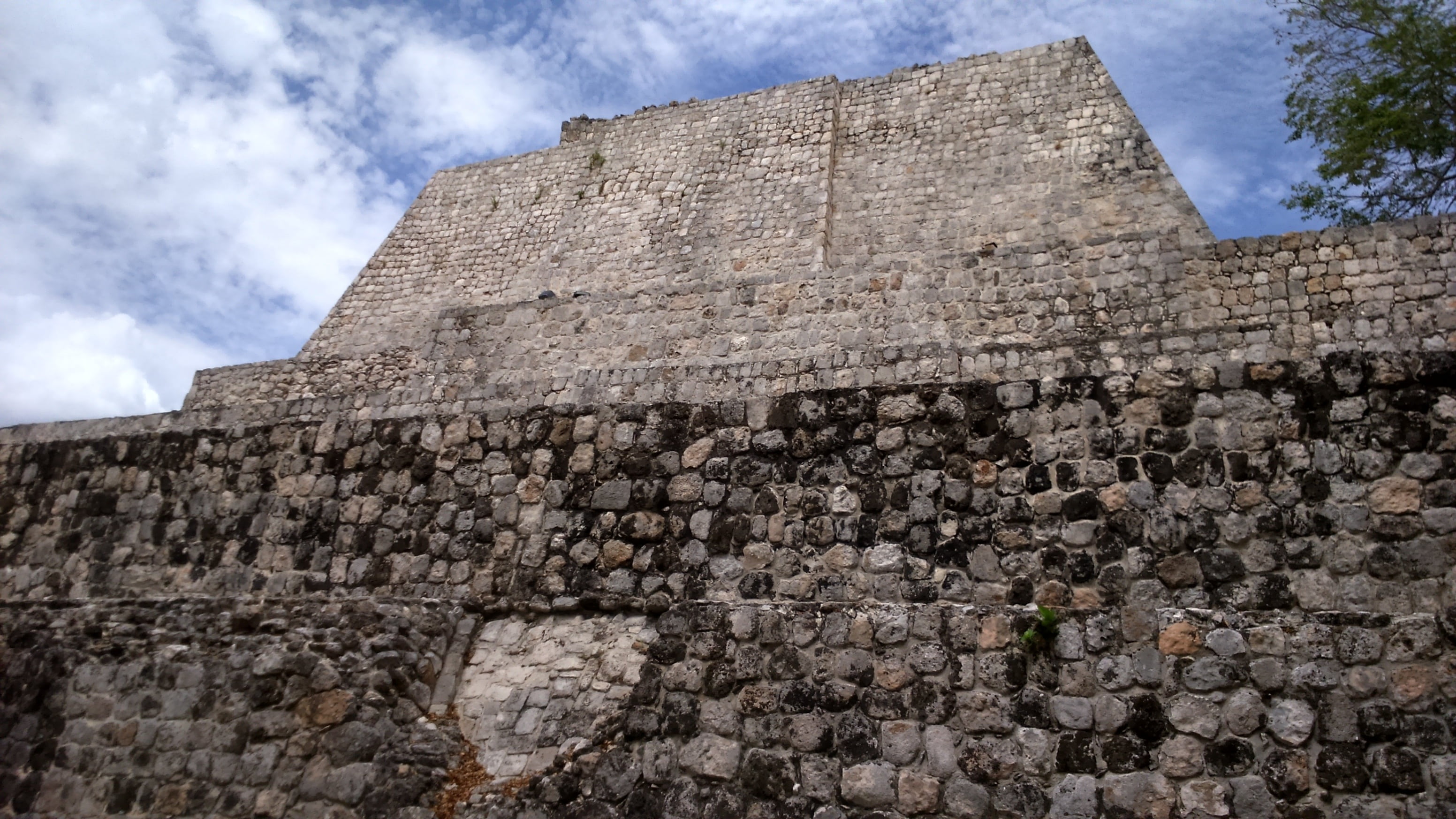 tourism, stone wall, mexico, culture, archaeology, outdoors, mayan, built structure, ancient civilization, edzná, no people, the past, nature, cloud - sky, HD Wallpaper