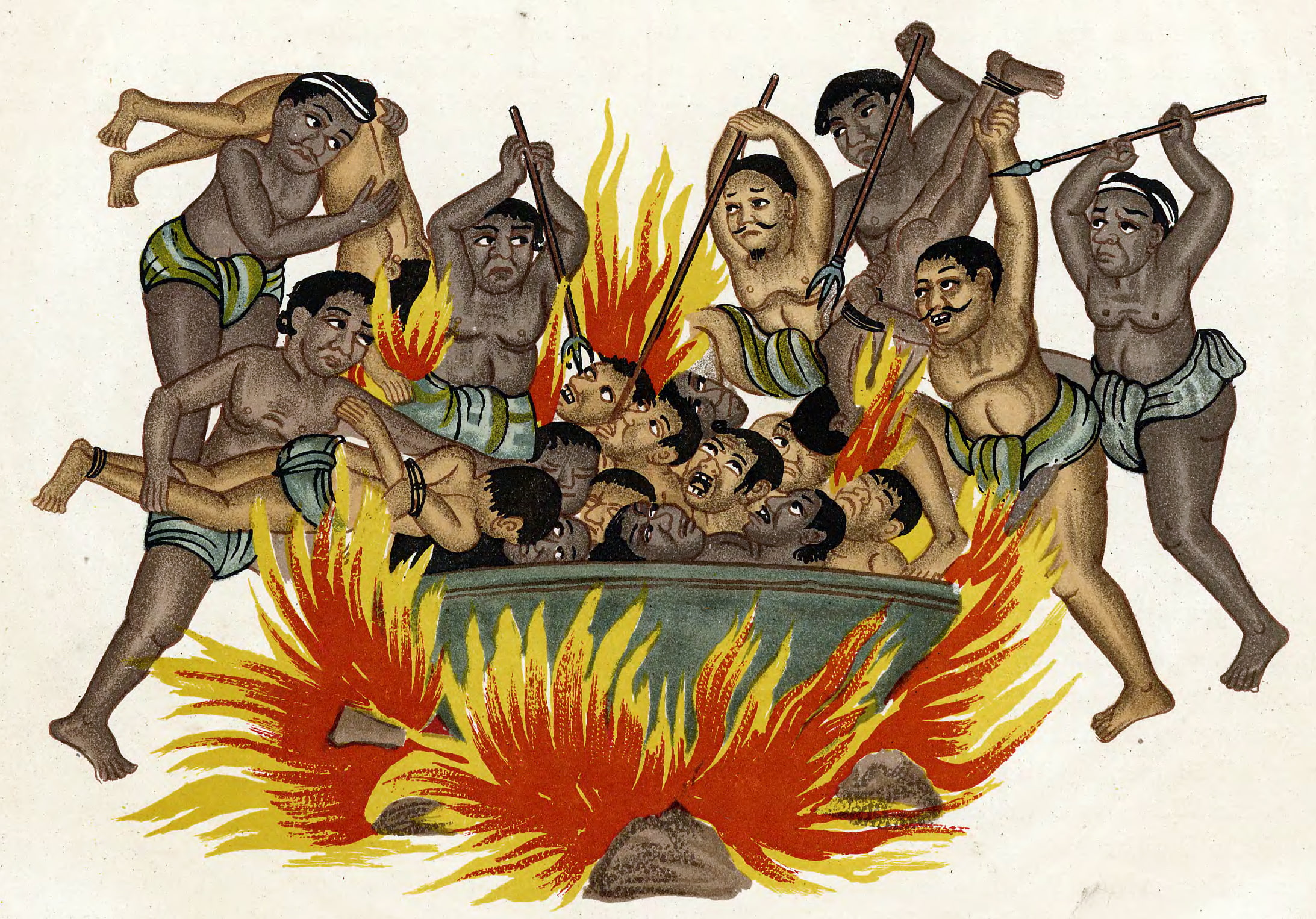 death, art, fire, culture, dark, drawing, 1080P, mayan, horror, HD Wallpaper