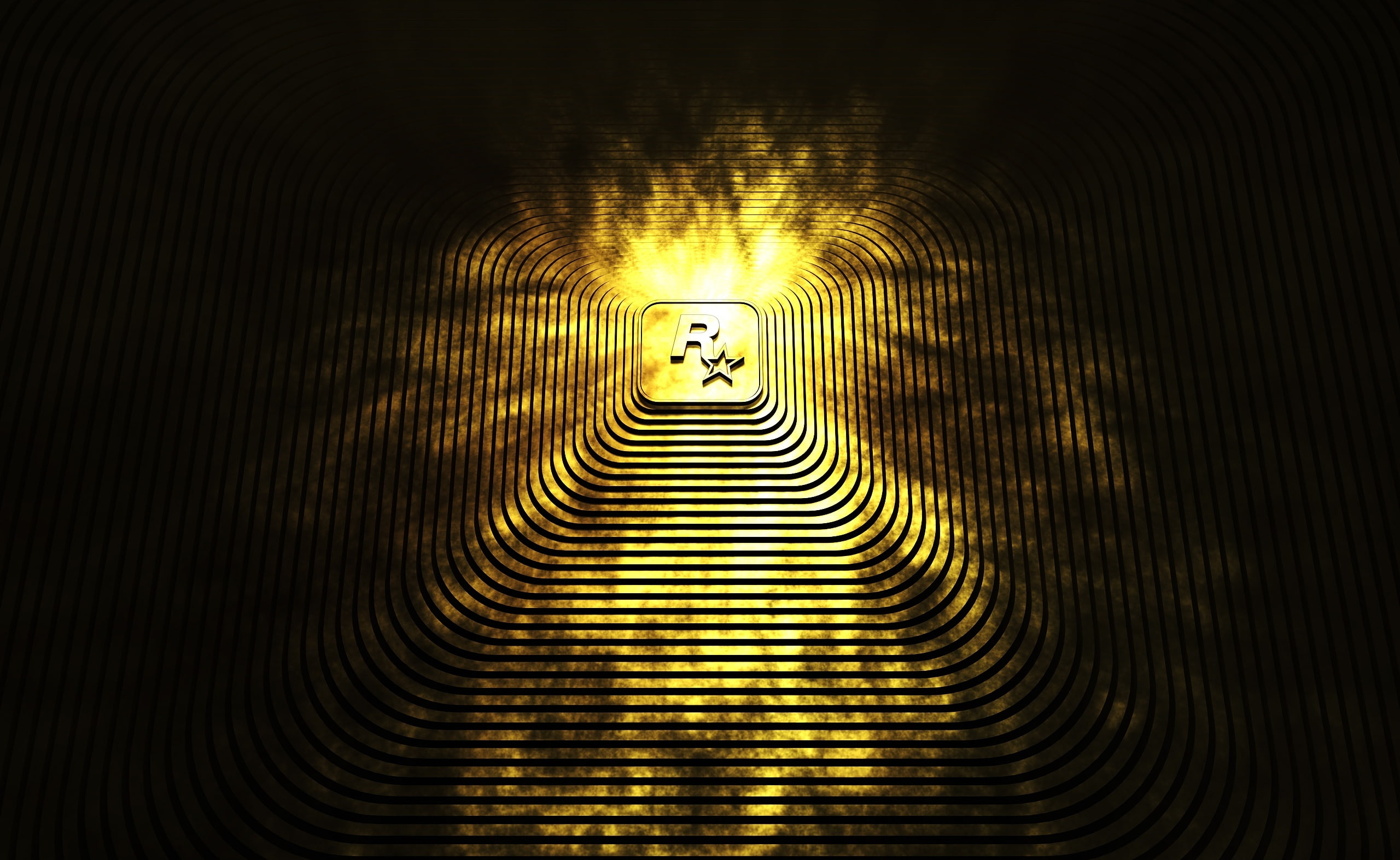 Games, tunnel, light at the end of the tunnel, ziggurat, textured, lighting equipment, wall - building feature, indoors, gold ziggurat, direction, 2K, HD Wallpaper