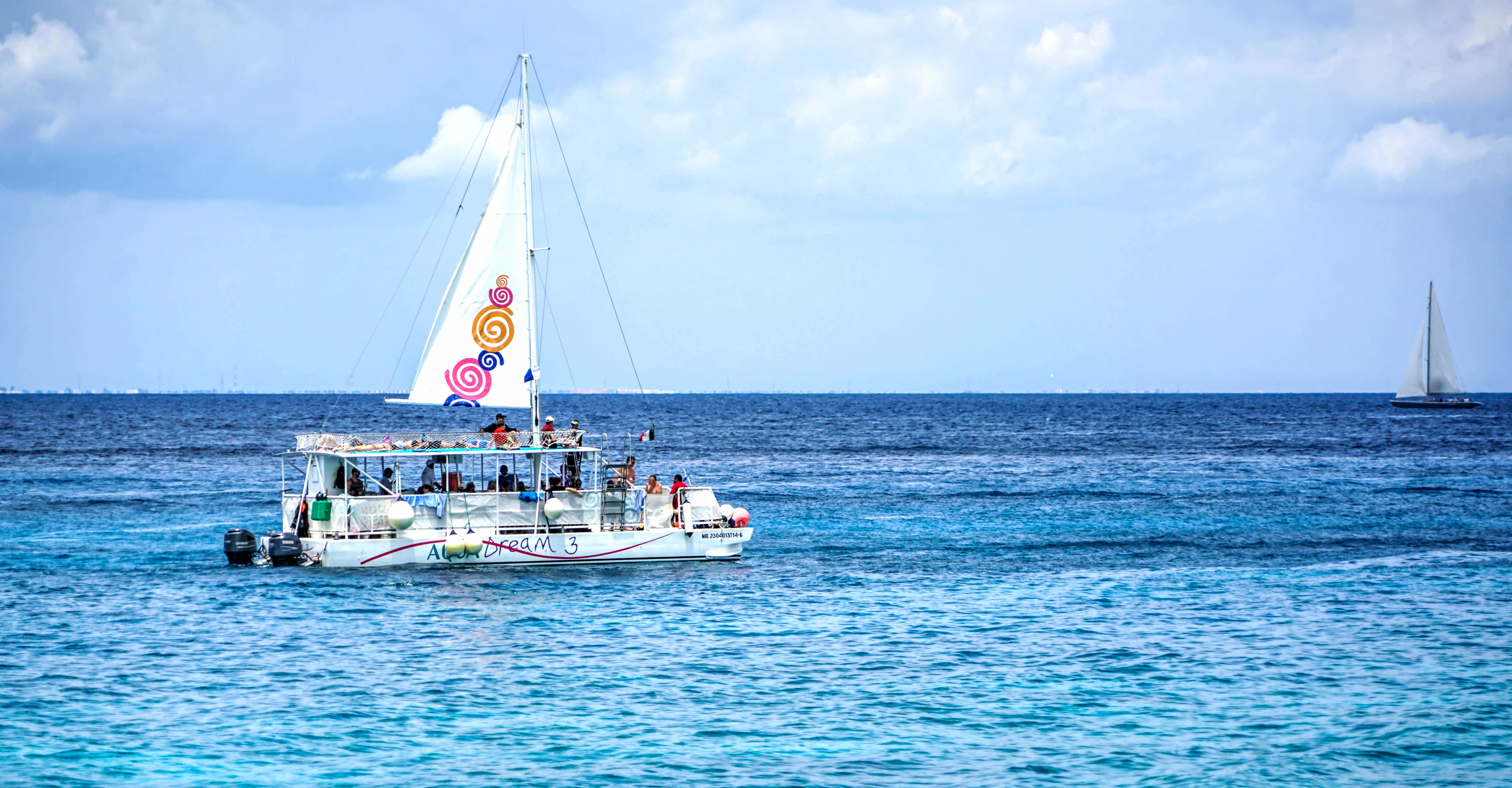 scenics - nature, day, sail, horizon, people, nautical vessel, nature, water, mode of transportation, sailboat, travel, blue sky, luxury, blue, summer, HD Wallpaper
