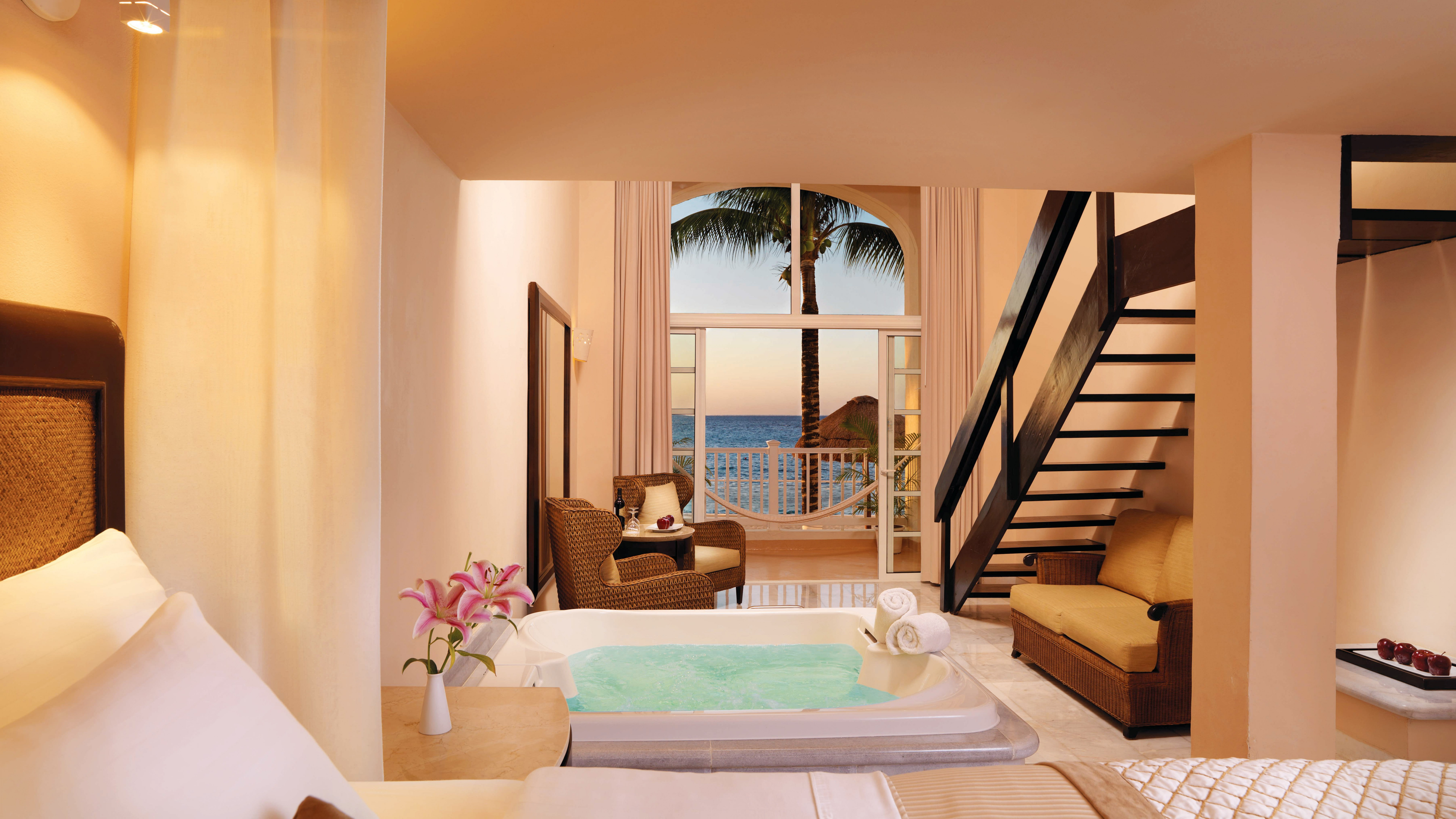 Mexico, vacation, tourism, Cozumel Palace, bed, Best Hotels of 2015, resort, 8K, travel, HD Wallpaper