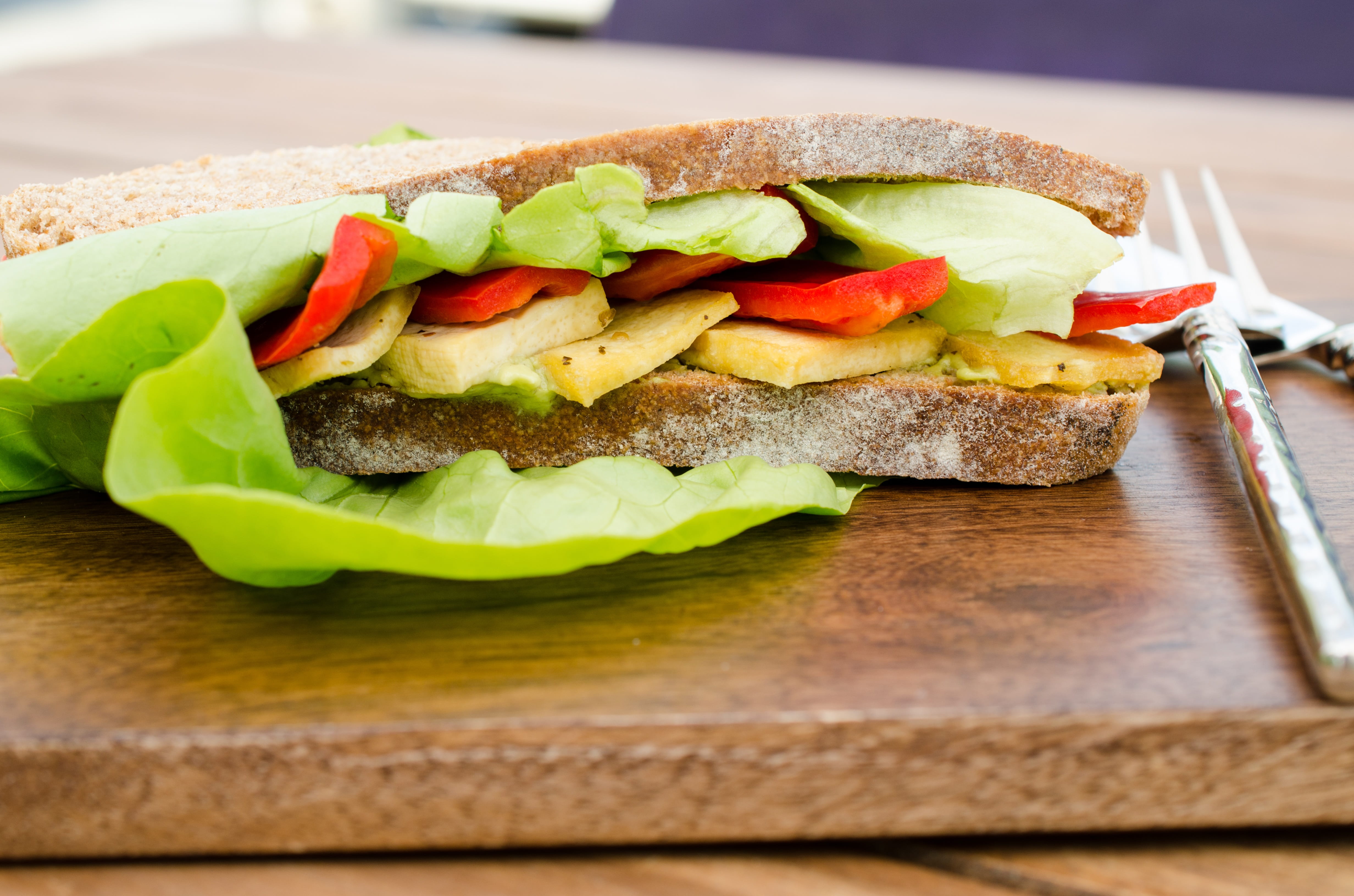 food and drink, temptation, vegetable, vegetarian food, lettuce, indulgence, avocado, tomato, serving size, still life, wellbeing, garnish, tofu, bread with maia, HD Wallpaper