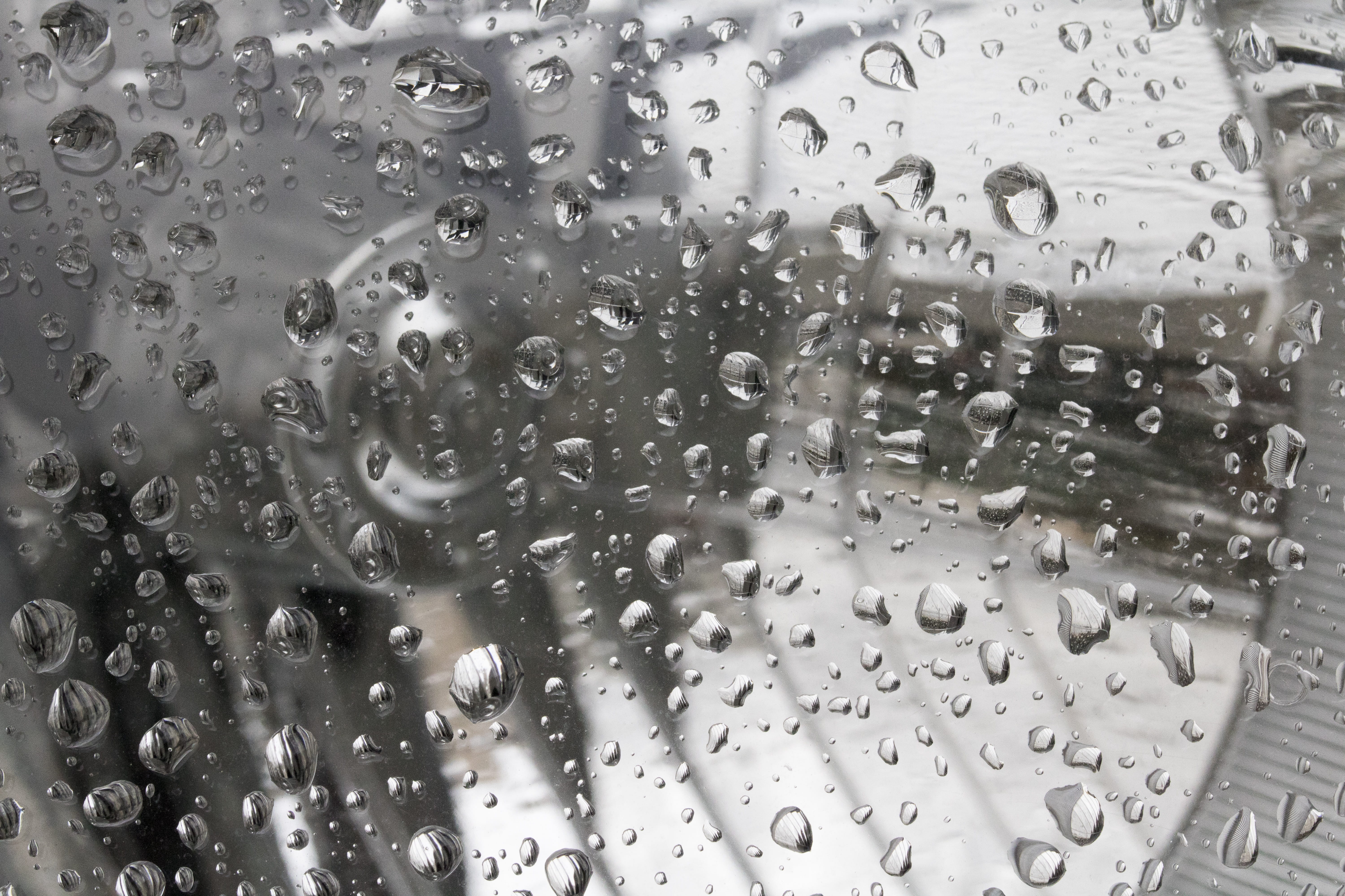 close-up, no people, non, glass - material, rainy season, rainwater, window, indoors, 5K, water, rain, headlight, drop, wet, purity, day, trickle, transparent, HD Wallpaper