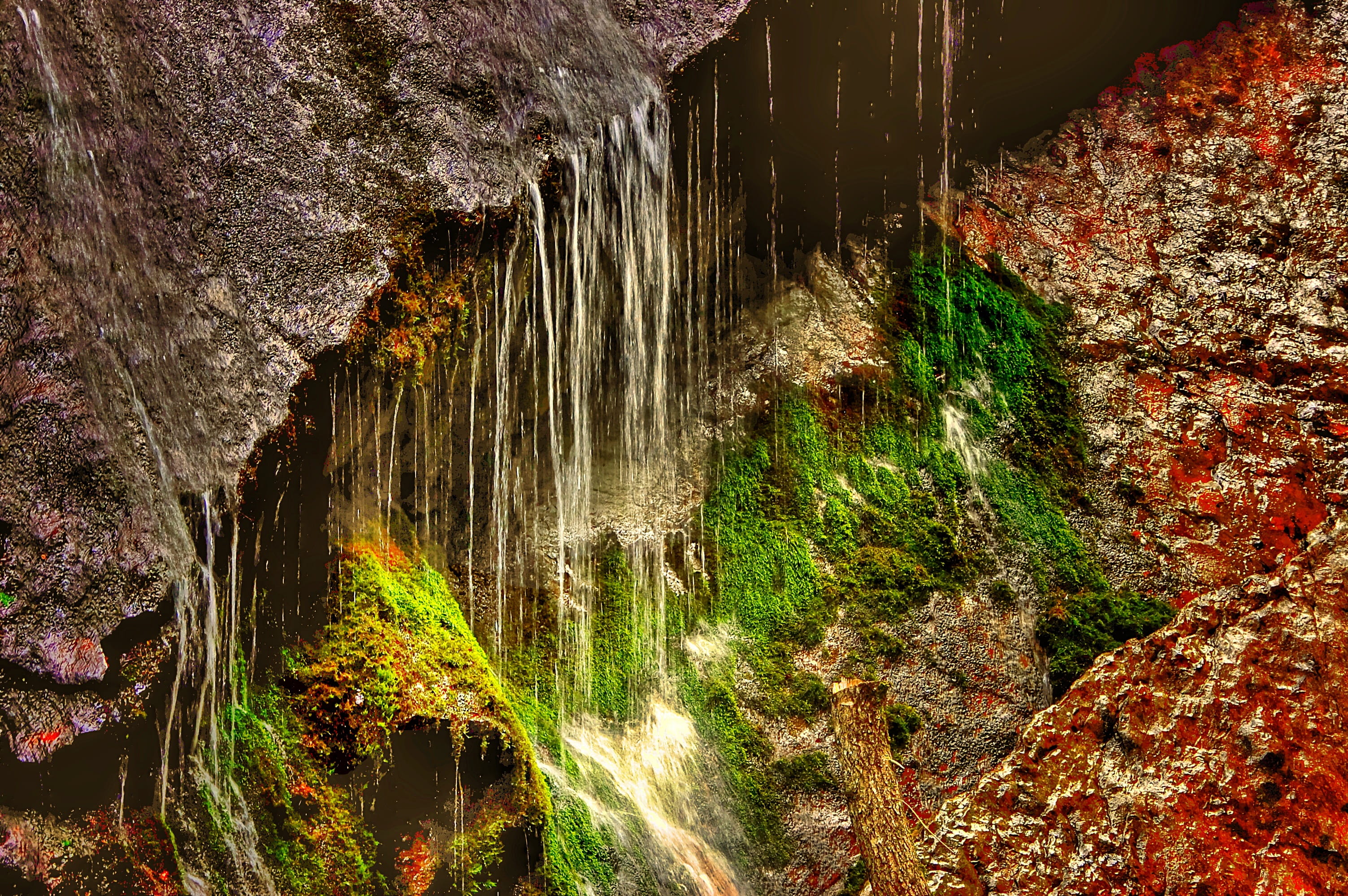 gorge, solid, long exposure, scenics - nature, falling water, murmur, River, beauty in nature, rock formation, mountains, flowing, torrent, landscape, waterfalls, HD Wallpaper