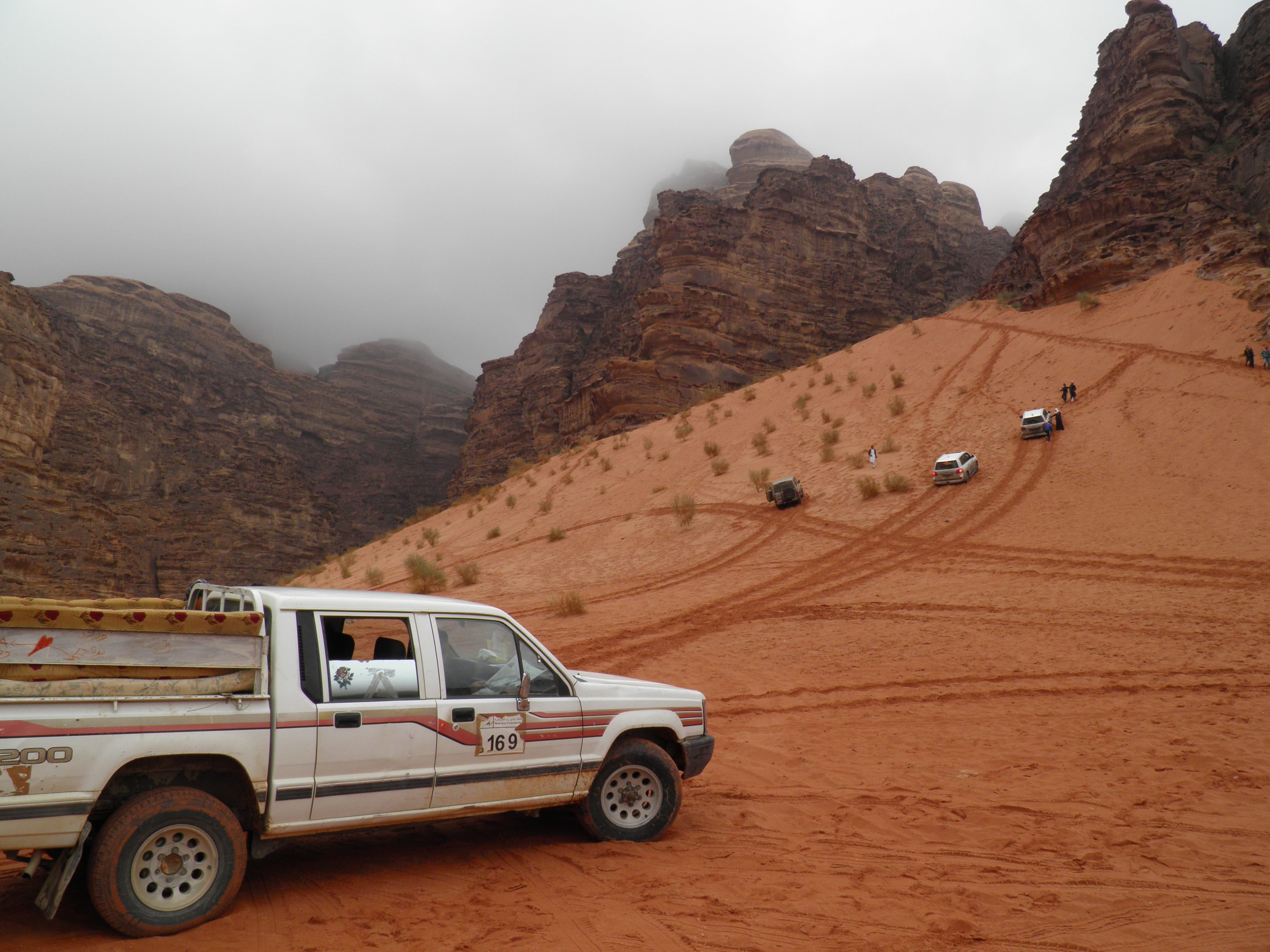 car, day, travel, no people, mountain, land, tourist attraction, outdoors, land vehicle, mode of transportation, wadi rum, mountain range, rock - object, HD Wallpaper