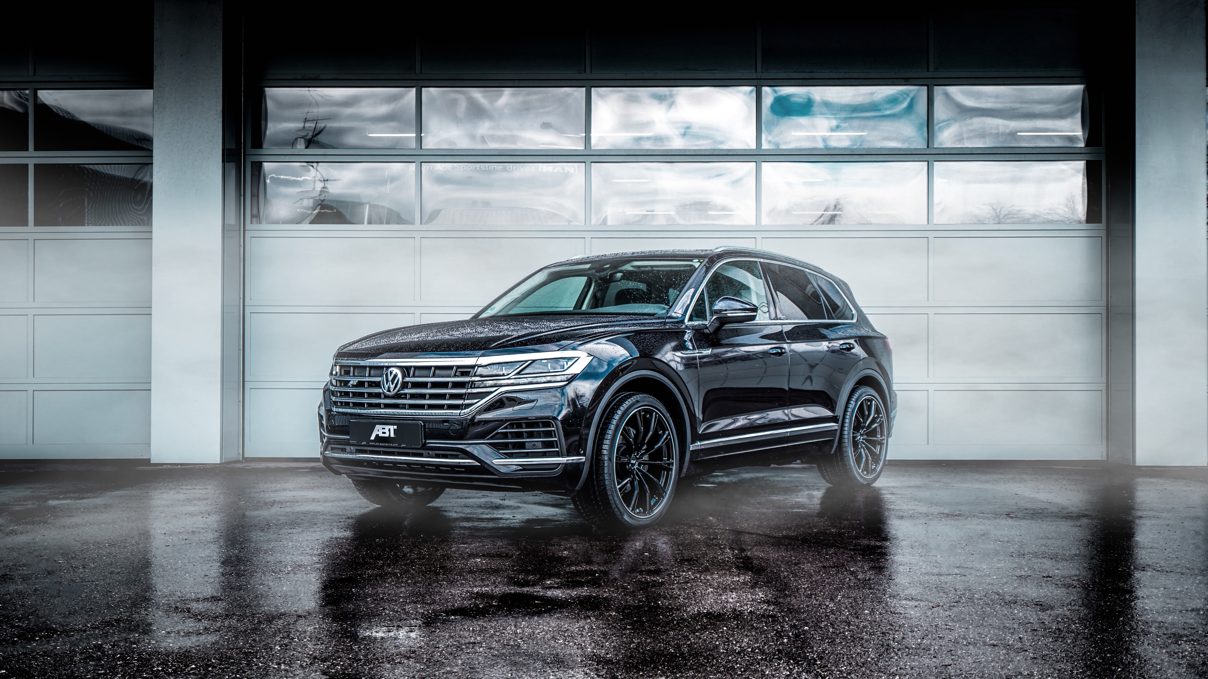 Black Car, Volkswagen, SUV, Vehicle, Volkswagen Touareg, Luxury Car, 4K, Car, HD Wallpaper