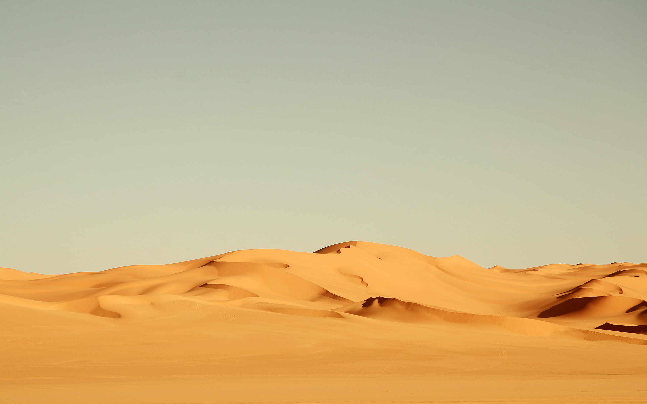 brown, sahara, 2K, photography, sand, desert, nature, sky, landscape, libya, HD Wallpaper