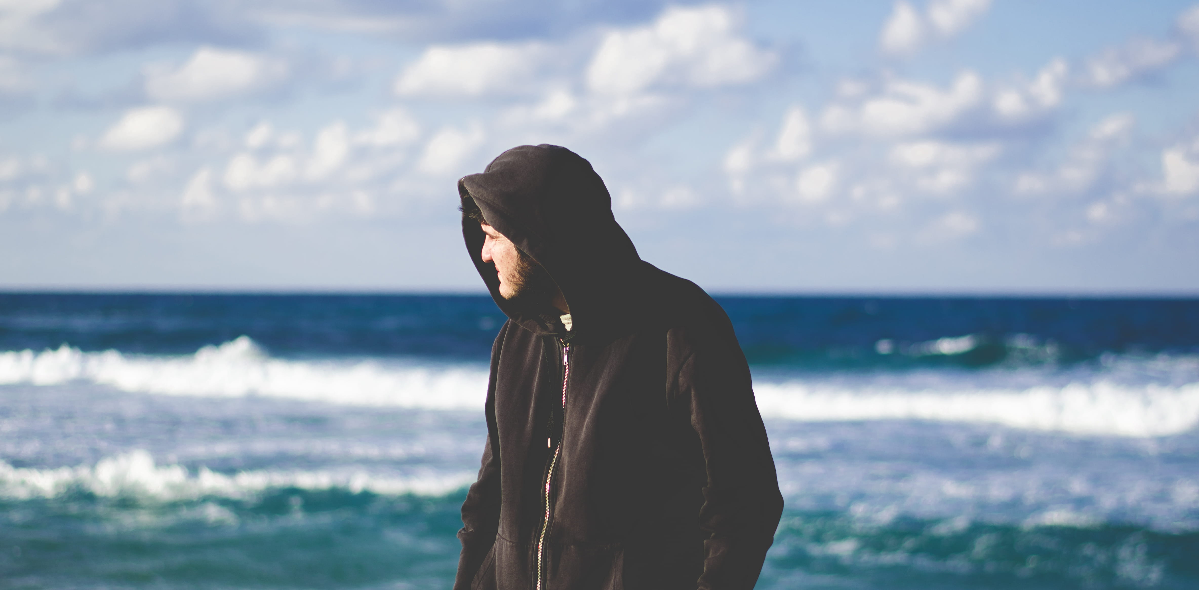 day, waves, travel life, waist up, libya, beach, travel, lifestyles, real people, black, water, white, dude, one person, portrait, hairstyle, life, 4K, HD Wallpaper
