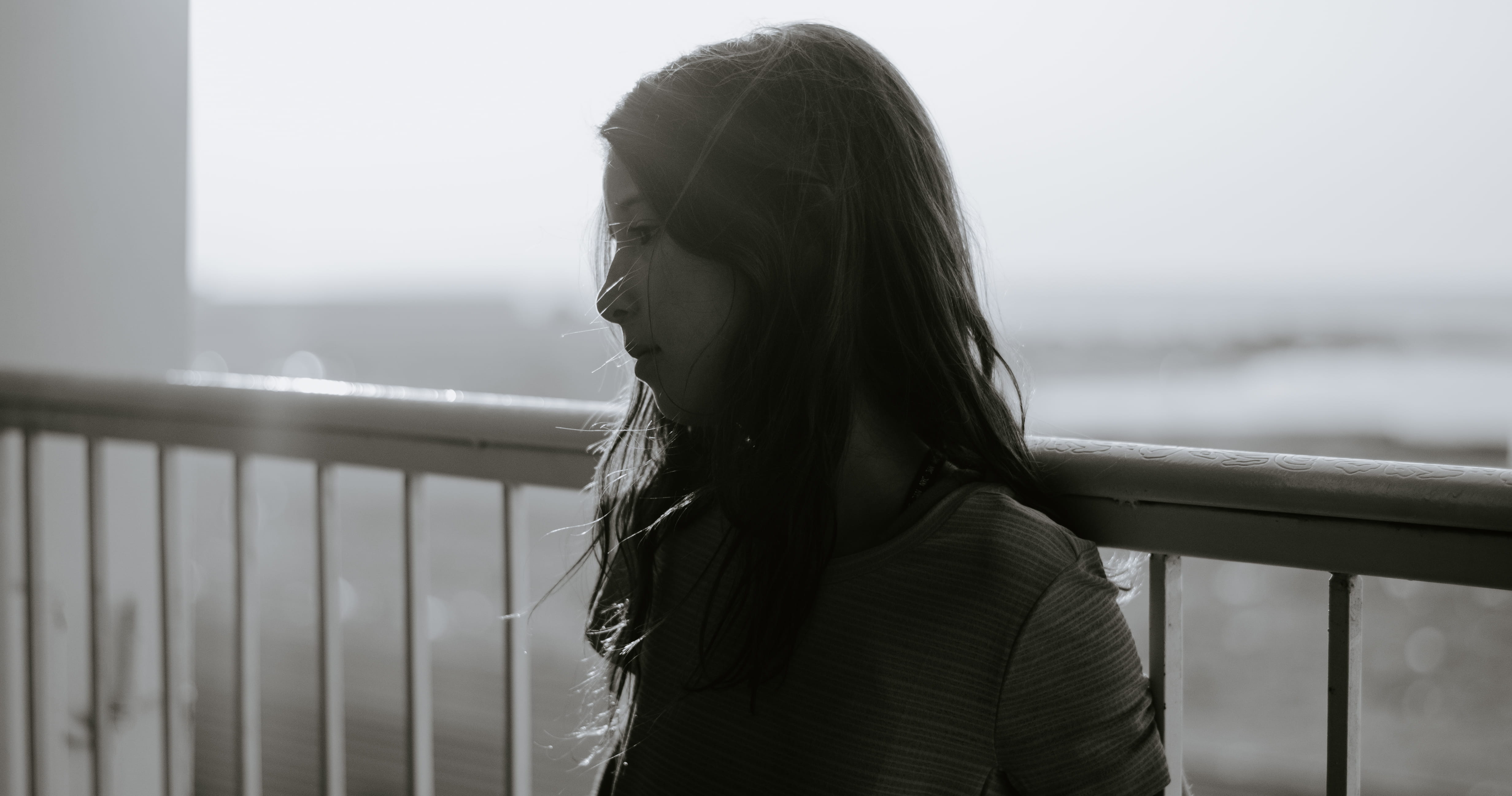 nikon, nature, casual clothing, human face, looking, teenager, day, 4K, headshot, portrait photography, outdoors, standing, hairstyle, real people, black and white, HD Wallpaper