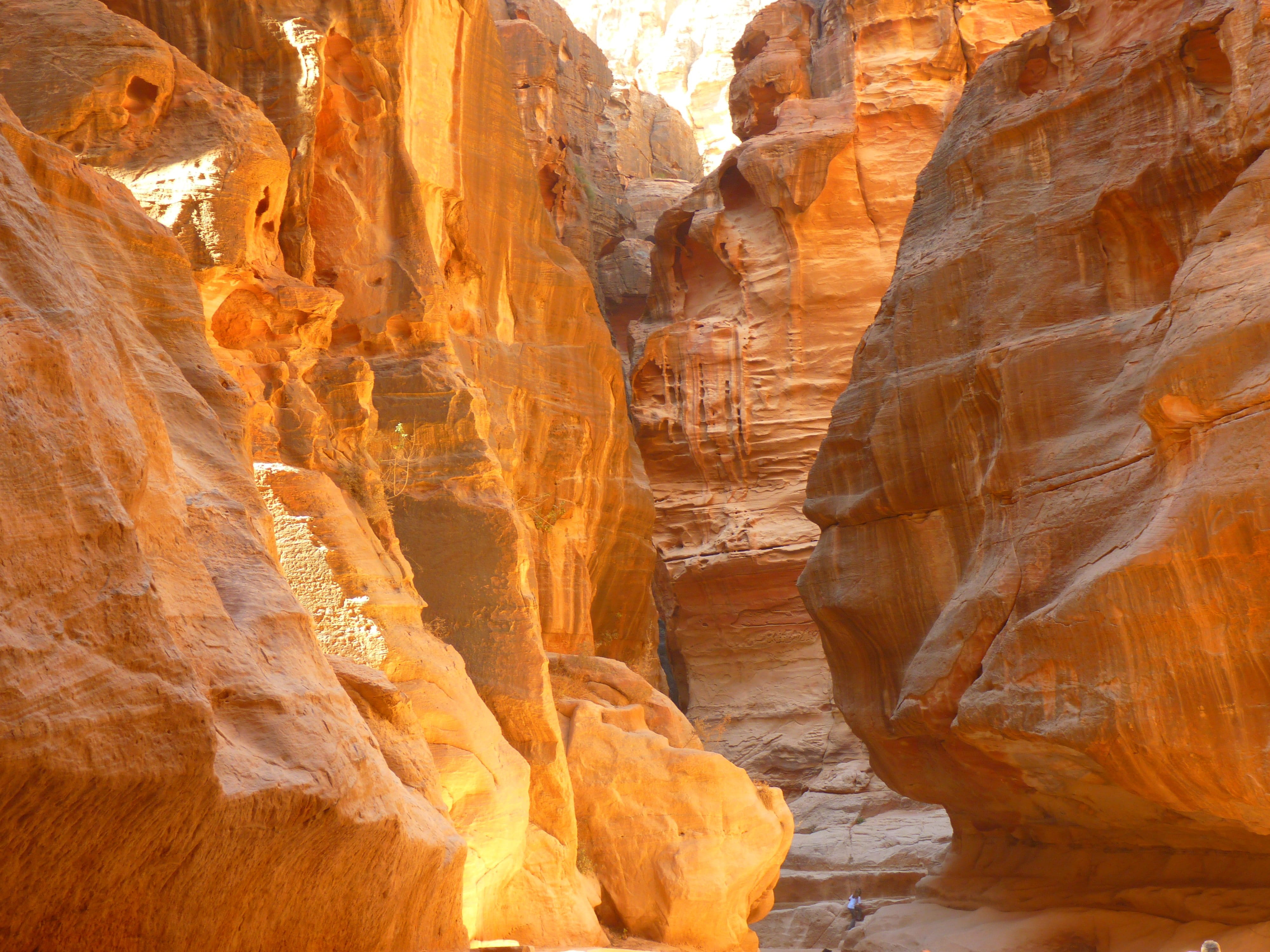 sand stone, petra, rock - object, travel destinations, beauty in nature, Holiday, tourism, scenics - nature, tranquility, photo, rocks, brown, rock formation, HD Wallpaper