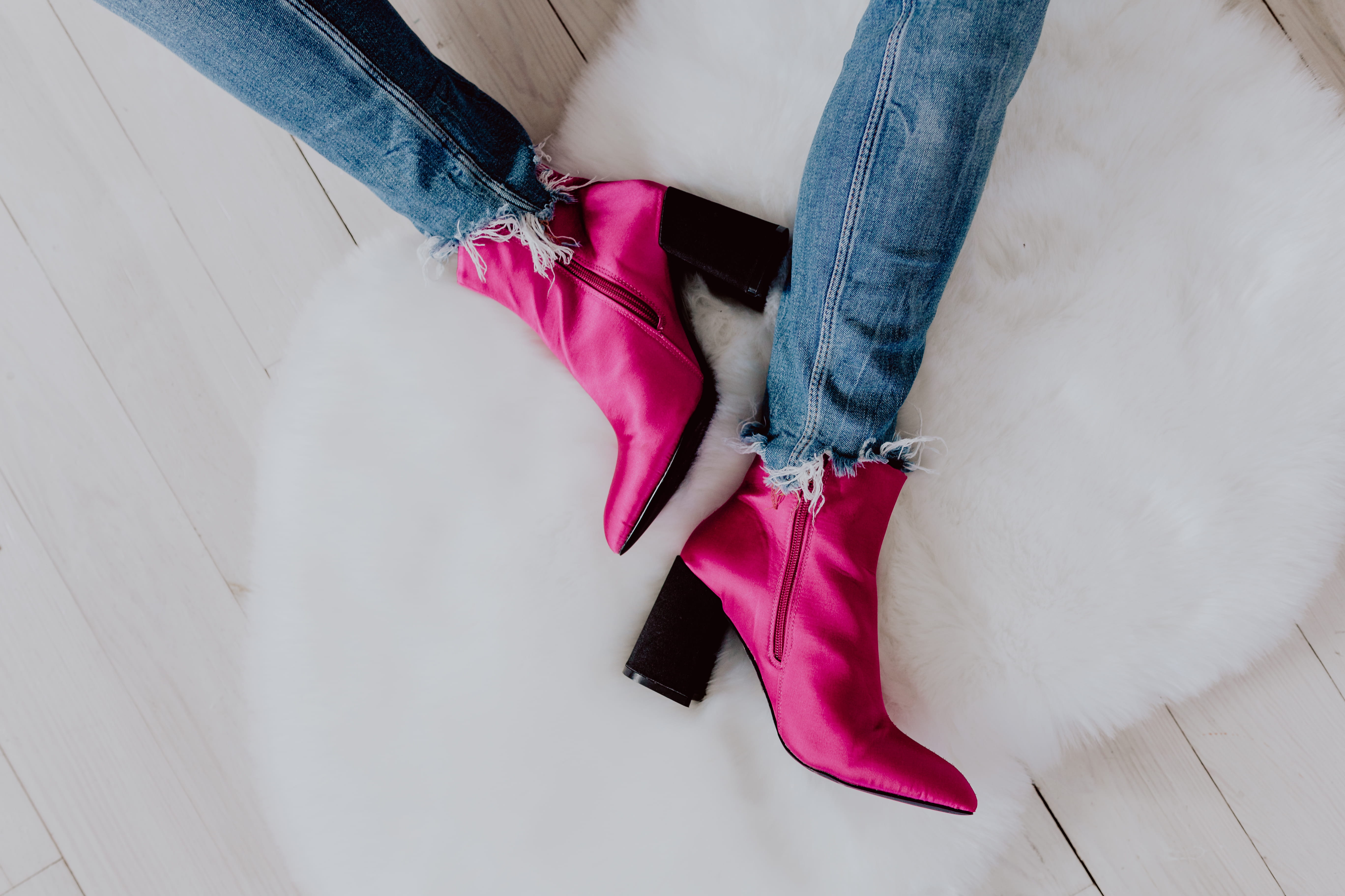 human foot, flooring, high heels, human leg, fashion, low section, shoe, pink, body part, boots, 5K, pink boots, one person, high angle view, casual clothing, HD Wallpaper