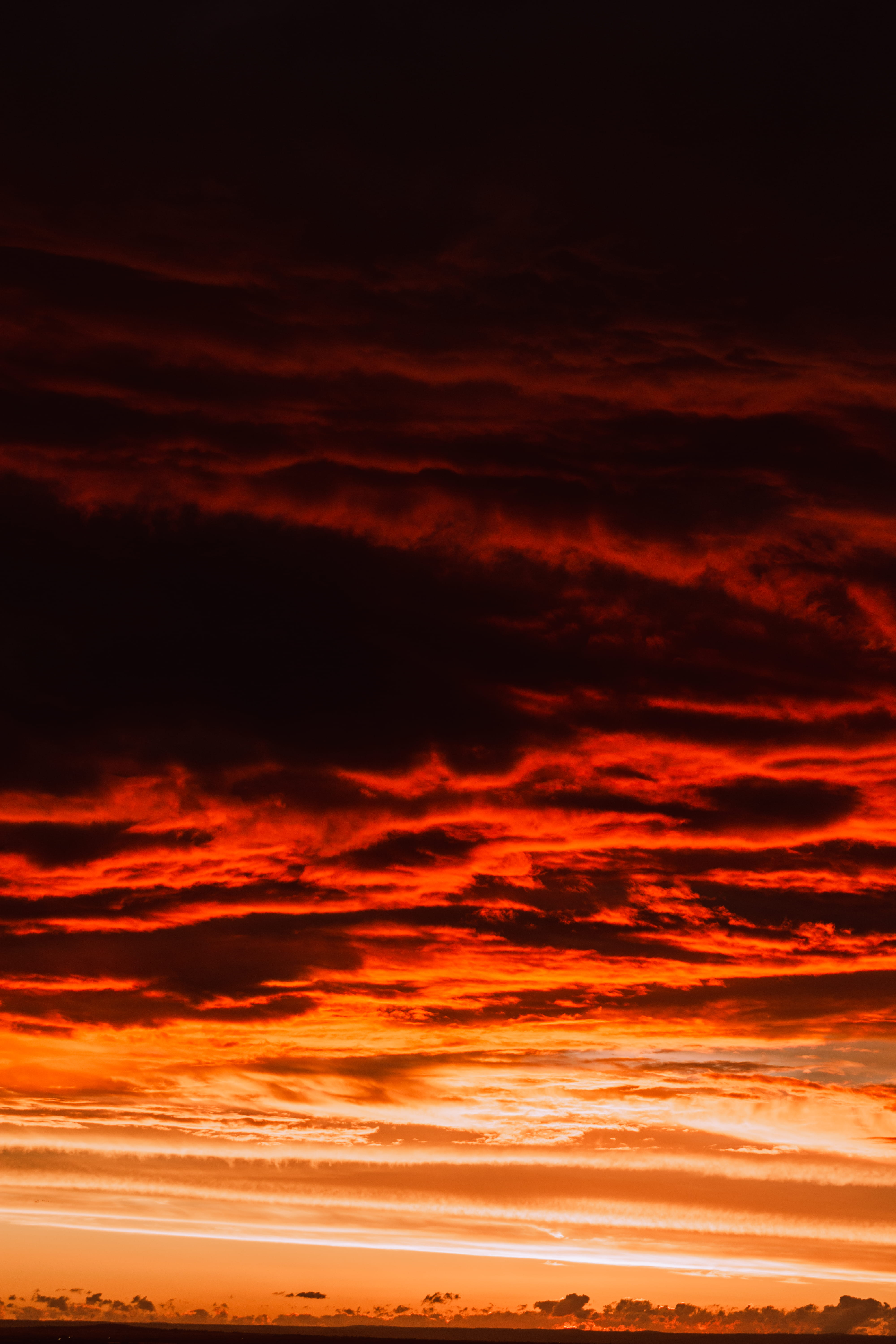 sky, outdoors, dramatic sky, golden, dawn, orange color, 5K, no people, environment, romantic sky, sunset, red, gold, abstract backgrounds, unsplash, dusk, Phone HD Wallpaper