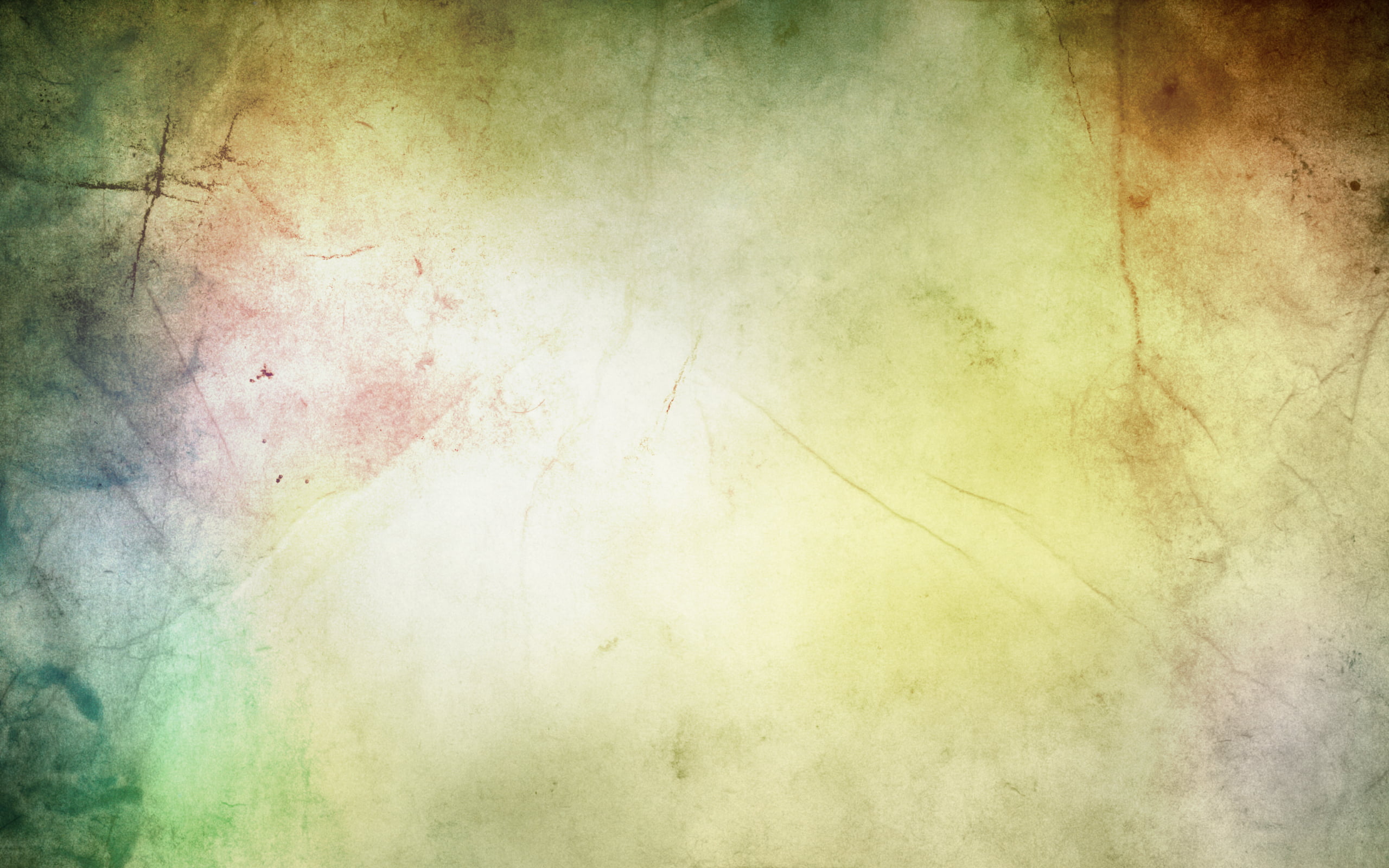 crumpled, watercolor paints, stained, surface, scratched, yellow, green, run-Down, textured, full frame, backgrounds, retro Styled, blank, 2K, vignette, HD Wallpaper