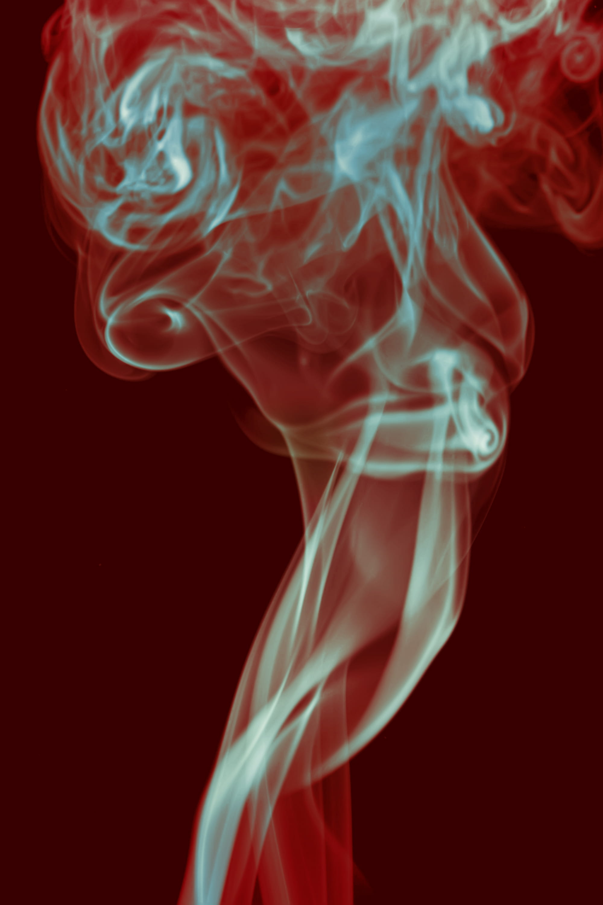 multi colored, natural pattern, motion, no people, nature, abstract, flowing, black background, burning, close-up, aromatherapy, copy space, pollution, Phone HD Wallpaper