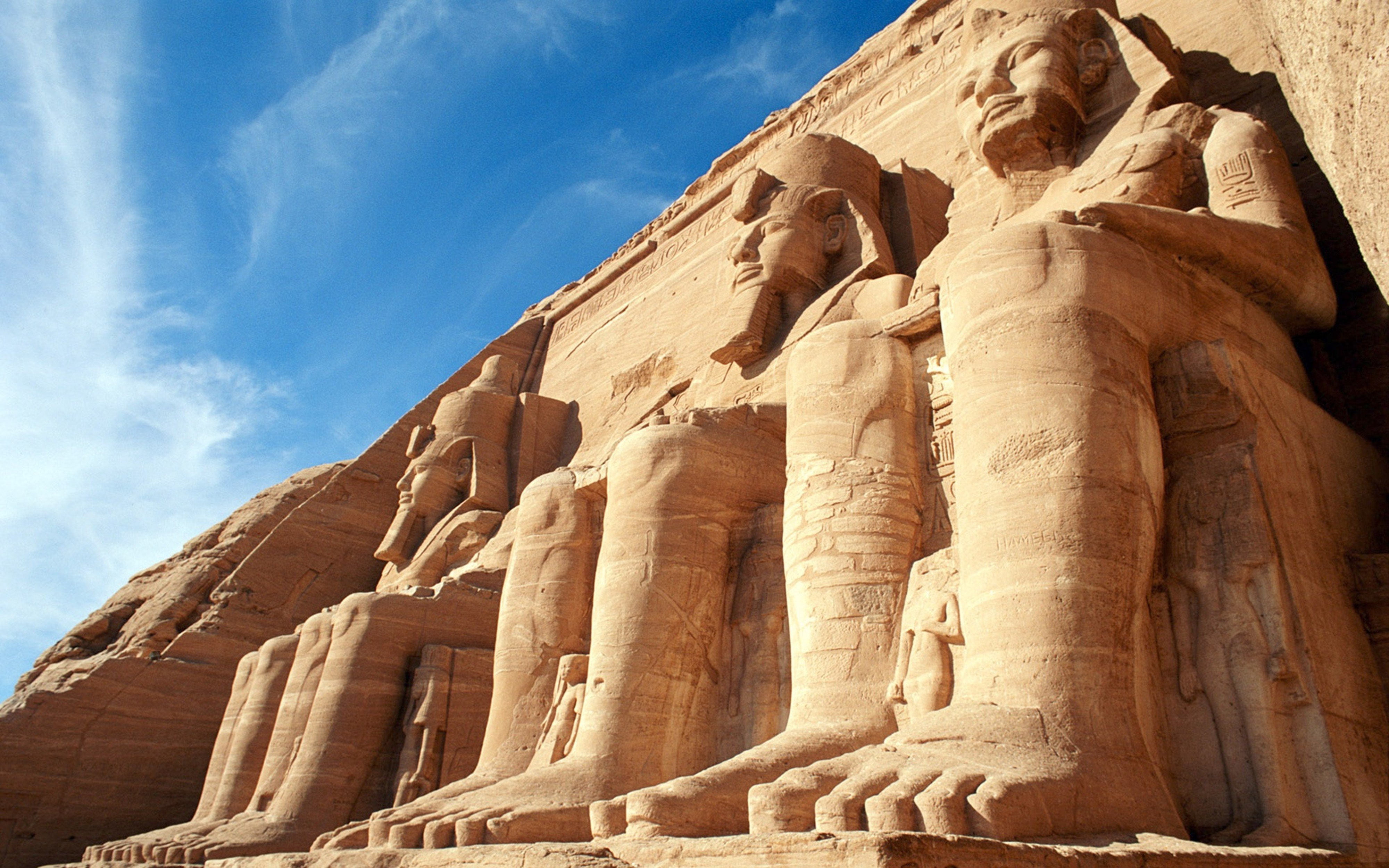 abu, simbel, Egypt, archeology, temples, 4K, ancient, 4000x2500, HD Wallpaper