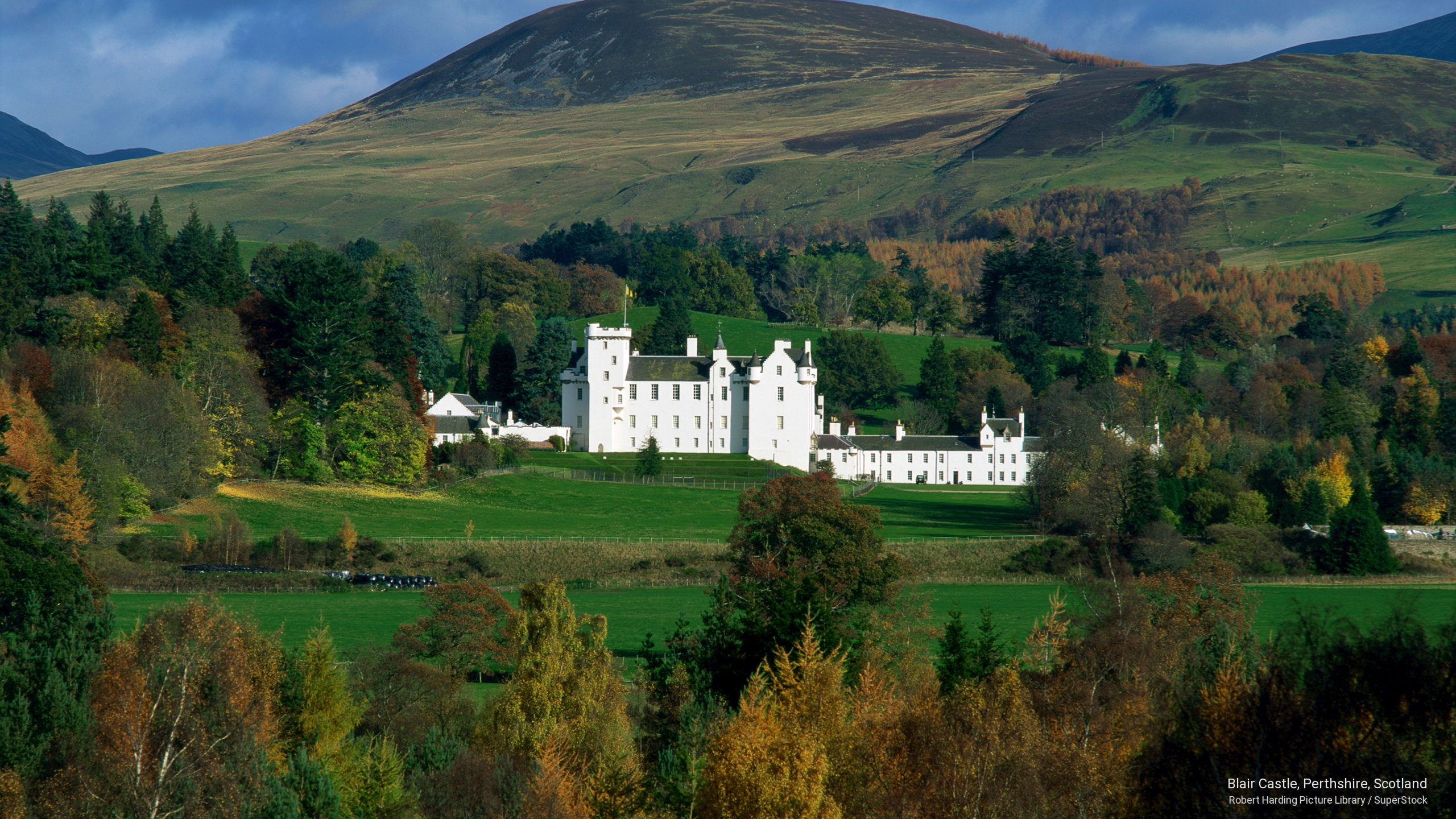 perthshire, 2K, Architecture, scotland, castle, blair, HD Wallpaper