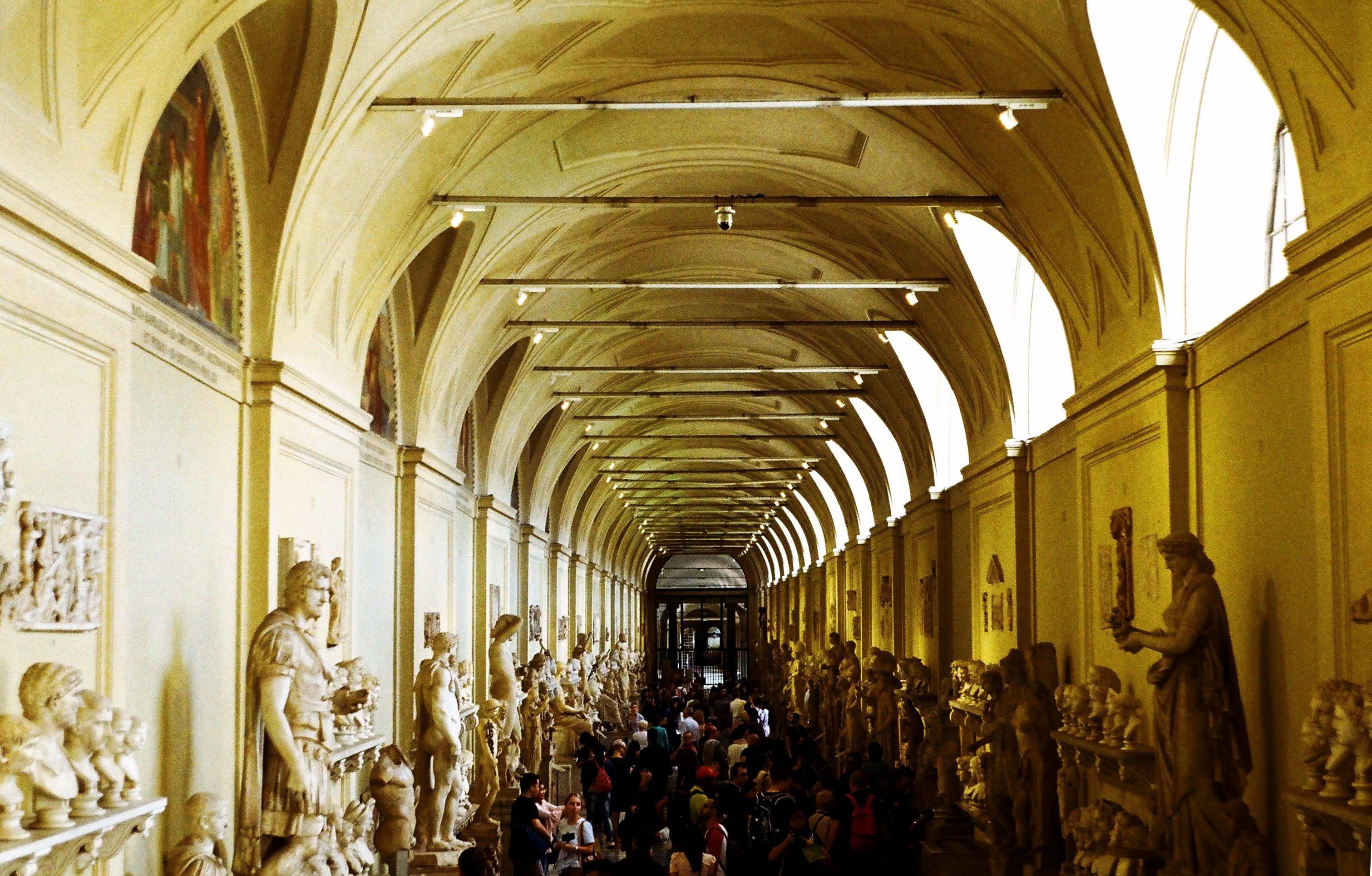 large group of people, vatican city, italy, arc, religion, crowd, building, yellow, travel, city, ceiling, adult, art, tourism, statue, indoors, arch, group of people, HD Wallpaper