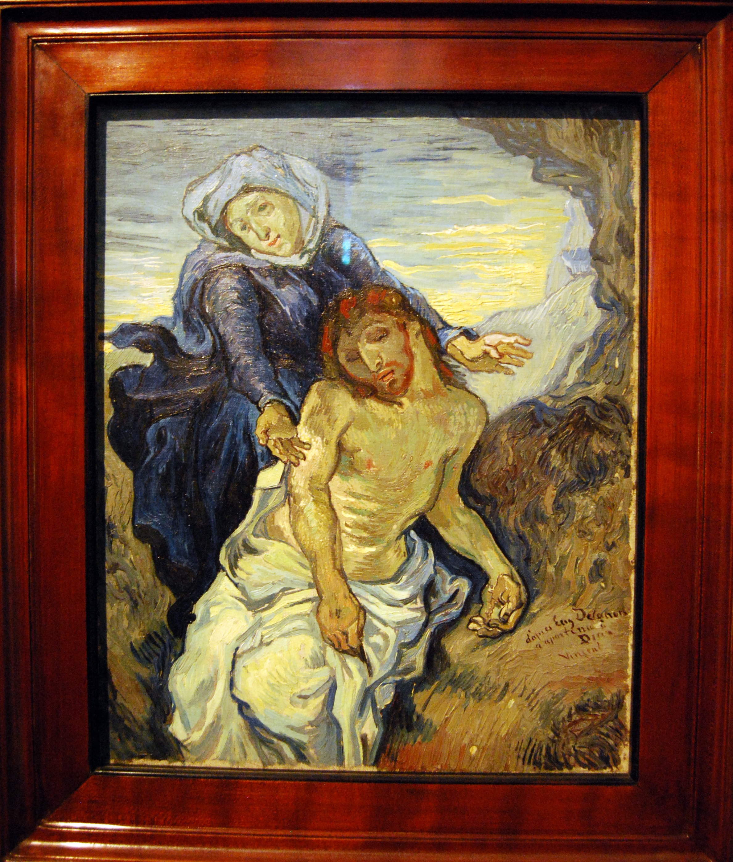 sculpture, church, the framework, paintings, male likeness, spirituality, art and craft, christianity, van gogh, craft, representation, mercy, statue, vatican, Phone HD Wallpaper