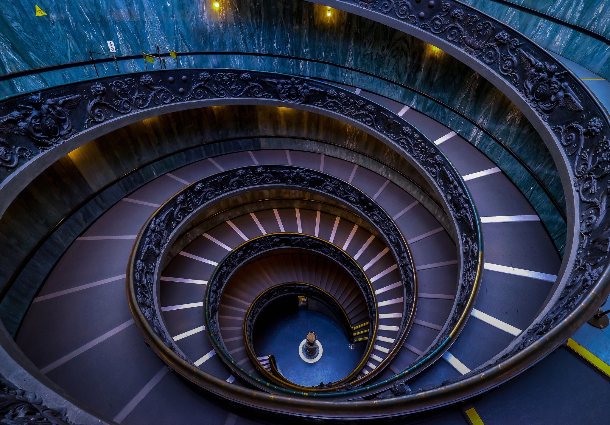 The Vatican Museums, The Vatican, Rome, Italy, 1080P, ladder, spiral, HD Wallpaper
