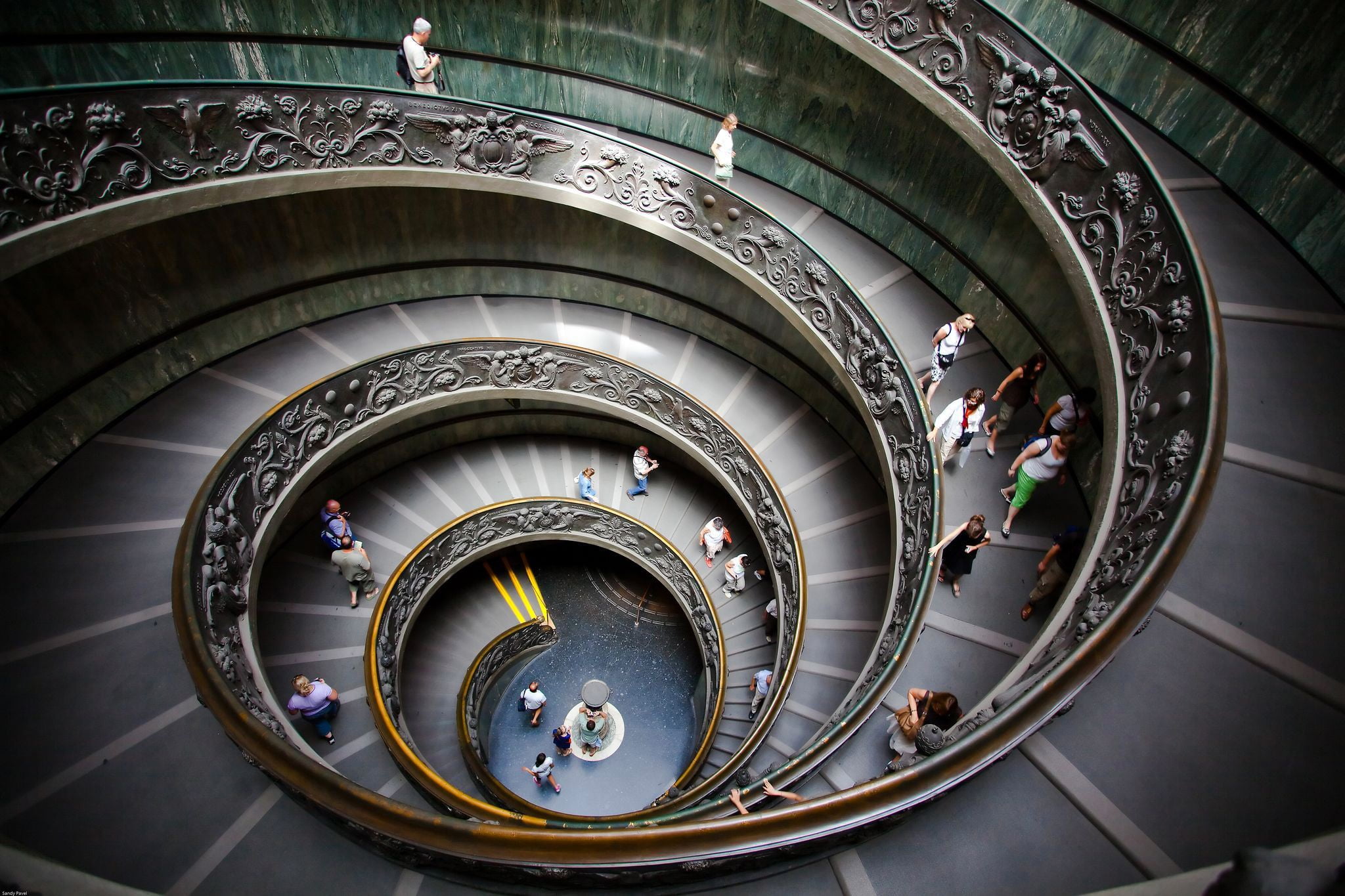 museums, spiral staircase, The Vatican, 1080P, HD Wallpaper