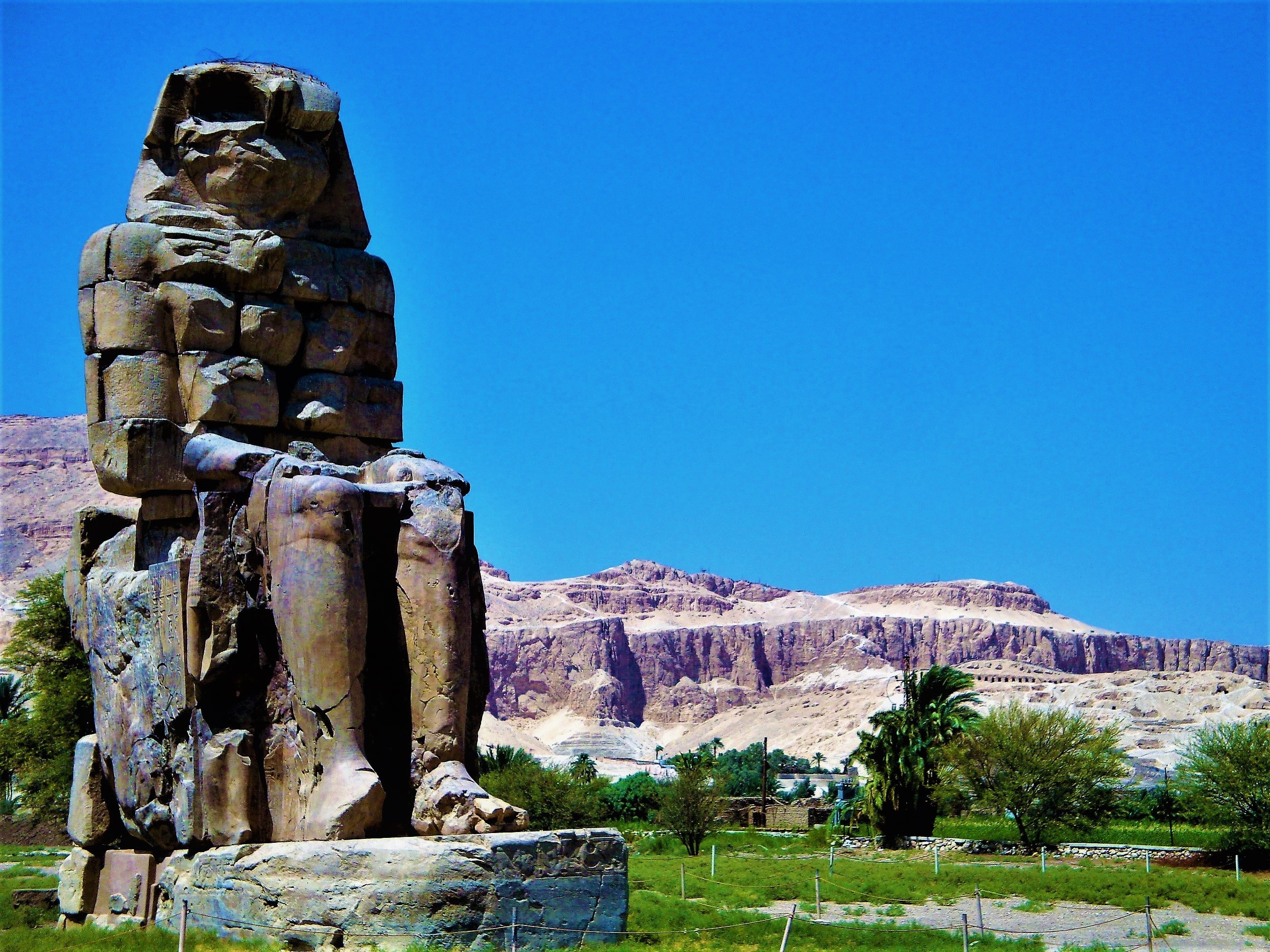 travel, plant, sky, travel destinations, clear sky, beauty in nature, architecture, history, no people, 2K, mountain, the past, egypt, sunlight, ancient civilization, HD Wallpaper