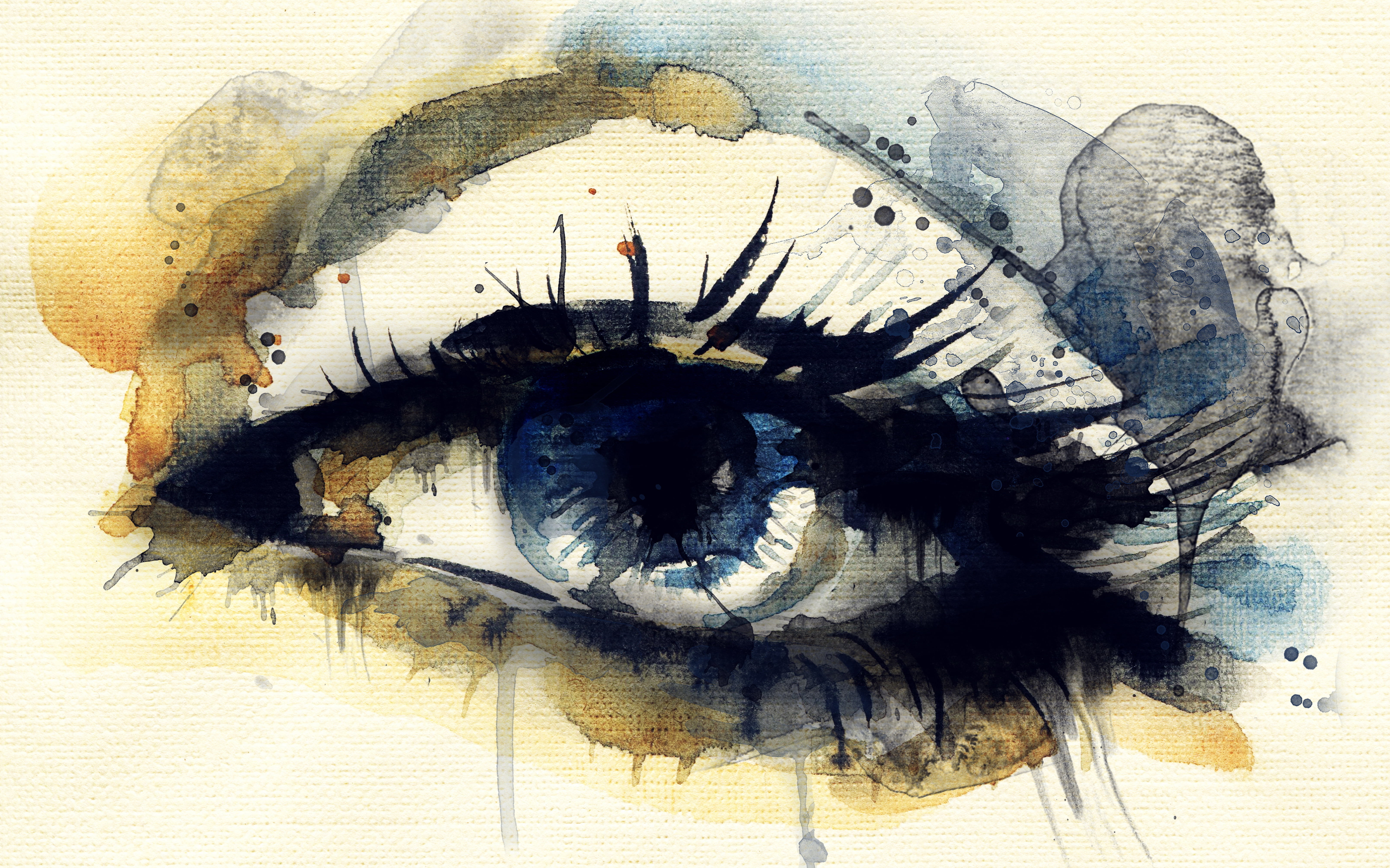eyes, indoors, eye, paint, eyelashes, dirty, day, table, wood - material, spot, multi colored, blue, art and craft, iris, dirt, 5K, from lolita777, HD Wallpaper