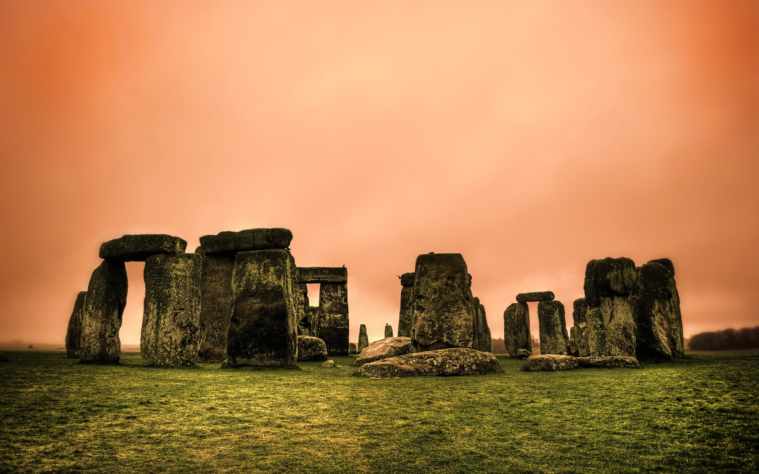 hd, 2K, stones, photography, art, Stonehenge, abstract, hdr, EVENING, HDR photography, HD Wallpaper