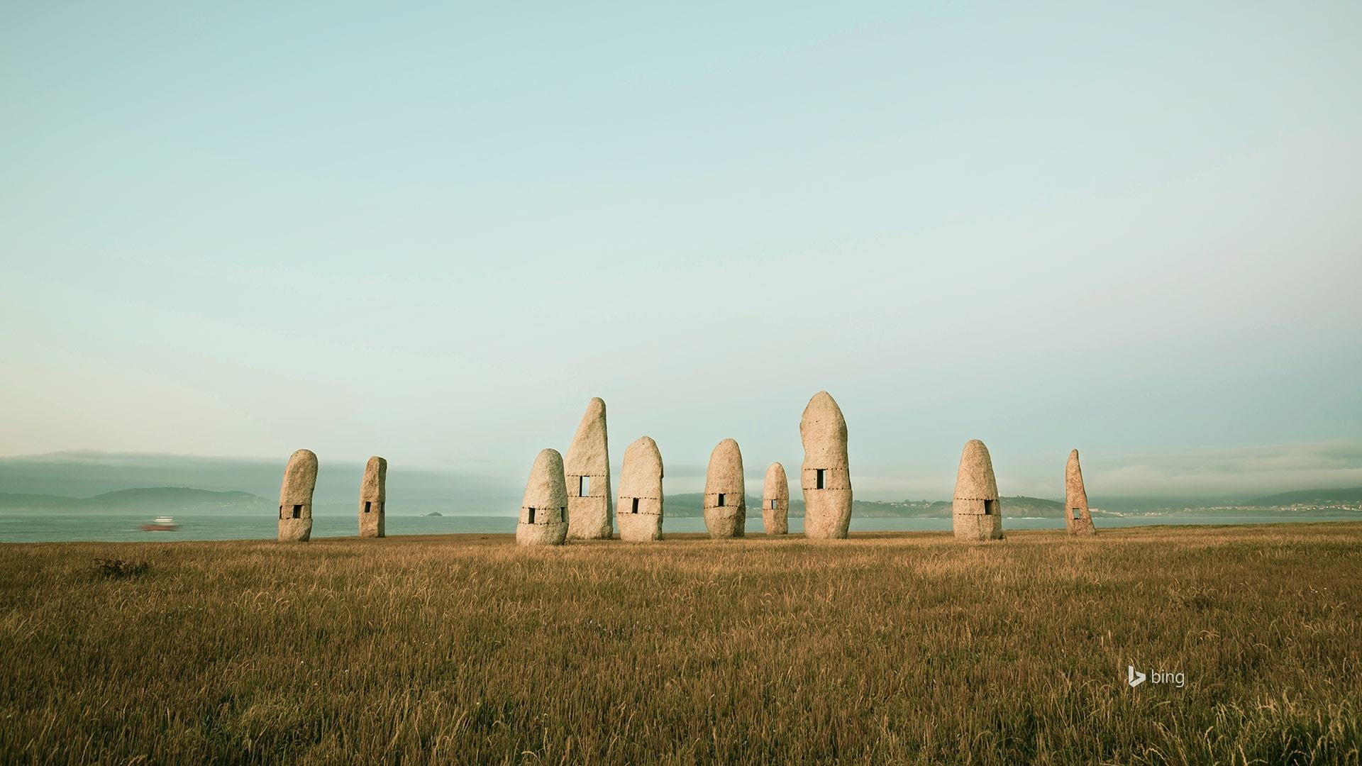 environment, history, land, no people, plant, desktop, bing, tranquil scene, monument, landscape, copy space, 1080P, field, the past, spain, HD Wallpaper