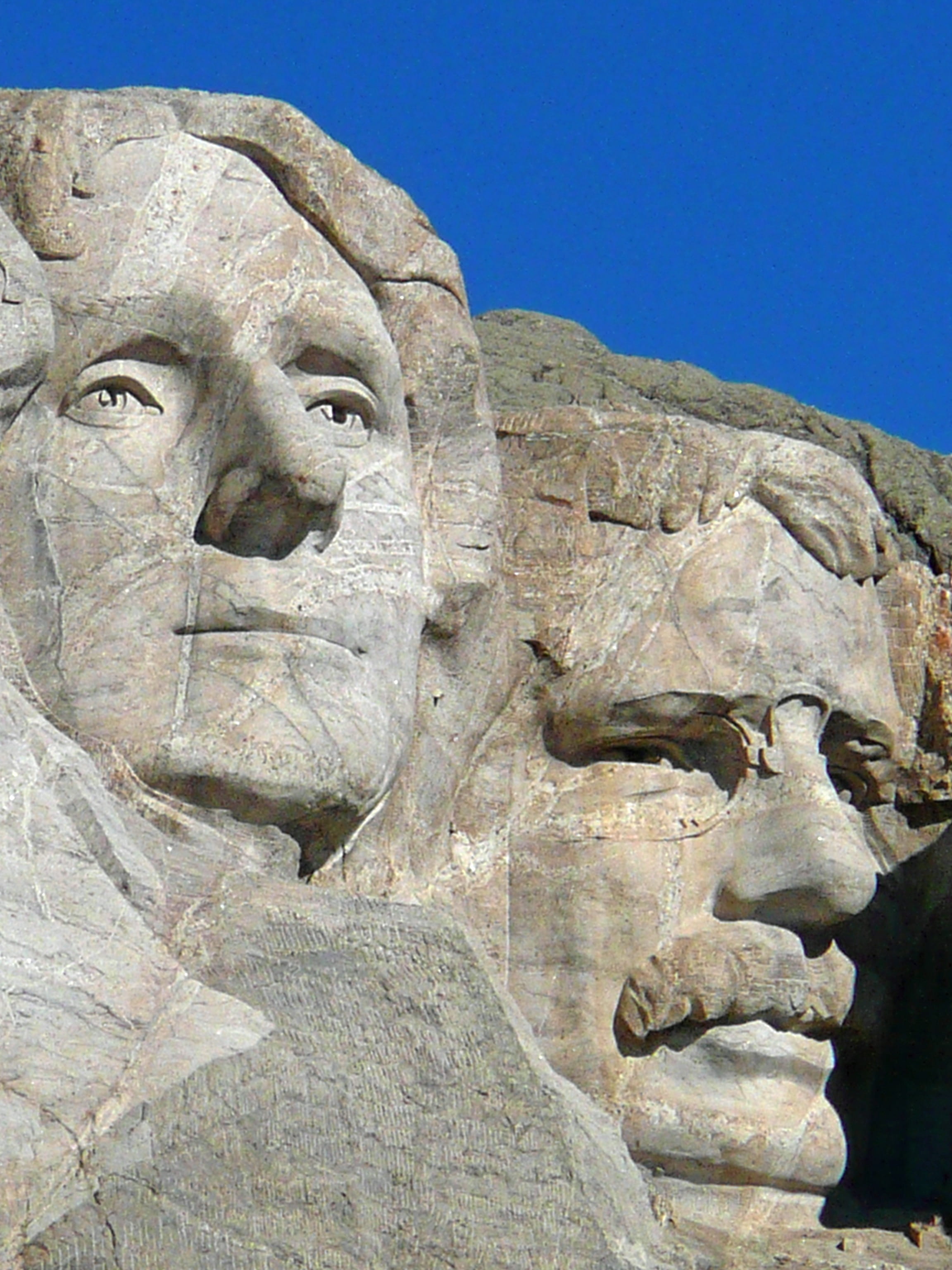 mt Rushmore National Monument, clear sky, monument, architecture, low angle view, history, craft, Mount Rushmore, male likeness, memorial, carving - craft product, Phone HD Wallpaper