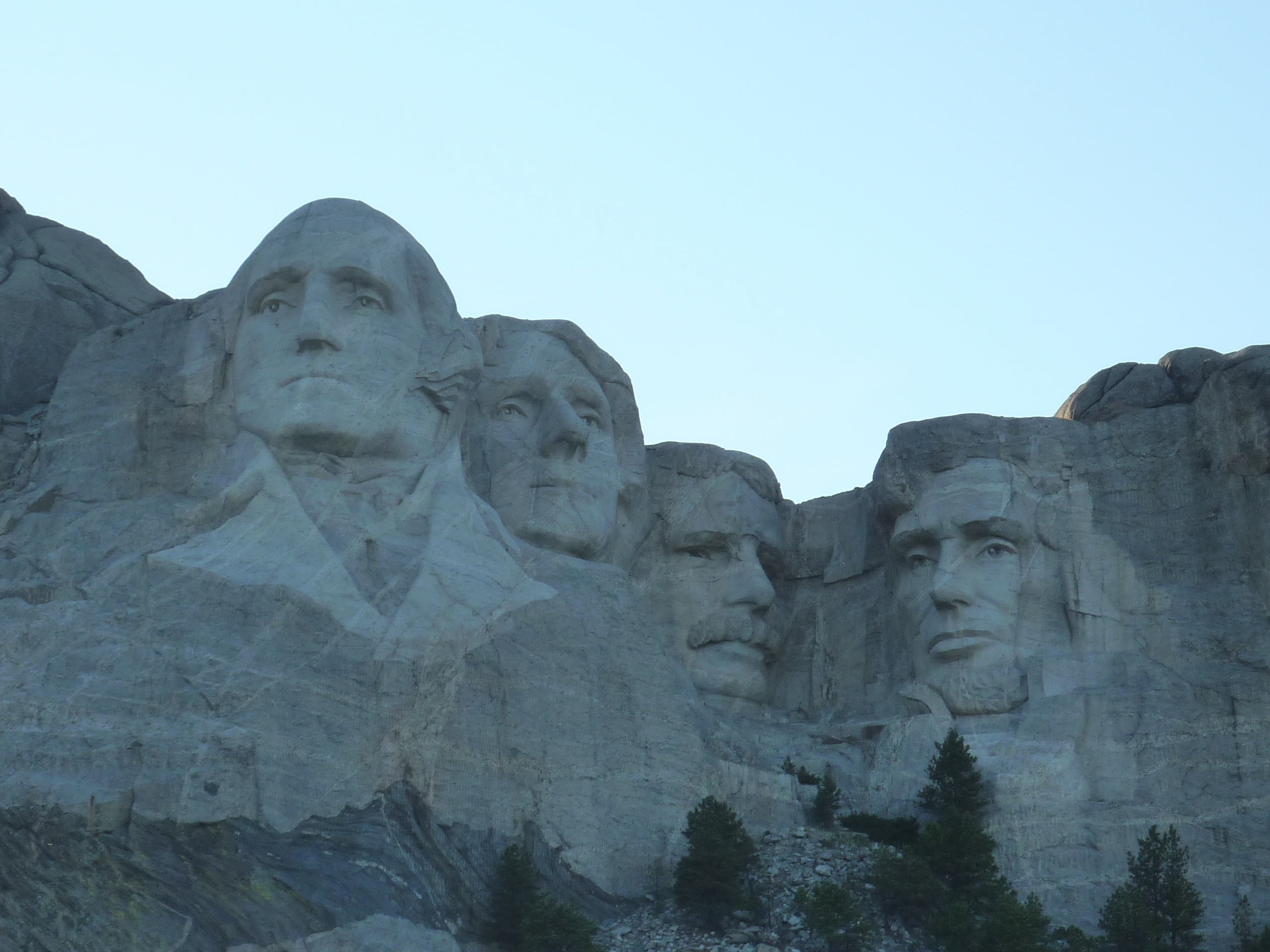 male likeness, 2K, abraham lincoln, the past, president, human representation, stone heads, mountain, south dakota, art and craft, copy space, memorial, HD Wallpaper