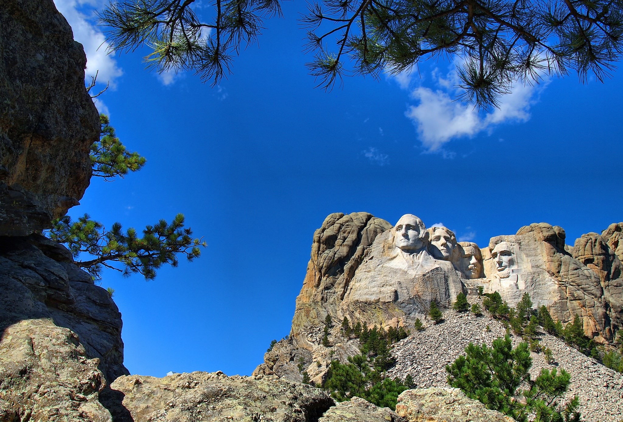 nature, tree, plant, eroded, tranquility, scenics - nature, beauty in nature, day, mountain, solid, environment, low angle view, rock, land, travel, formation, HD Wallpaper