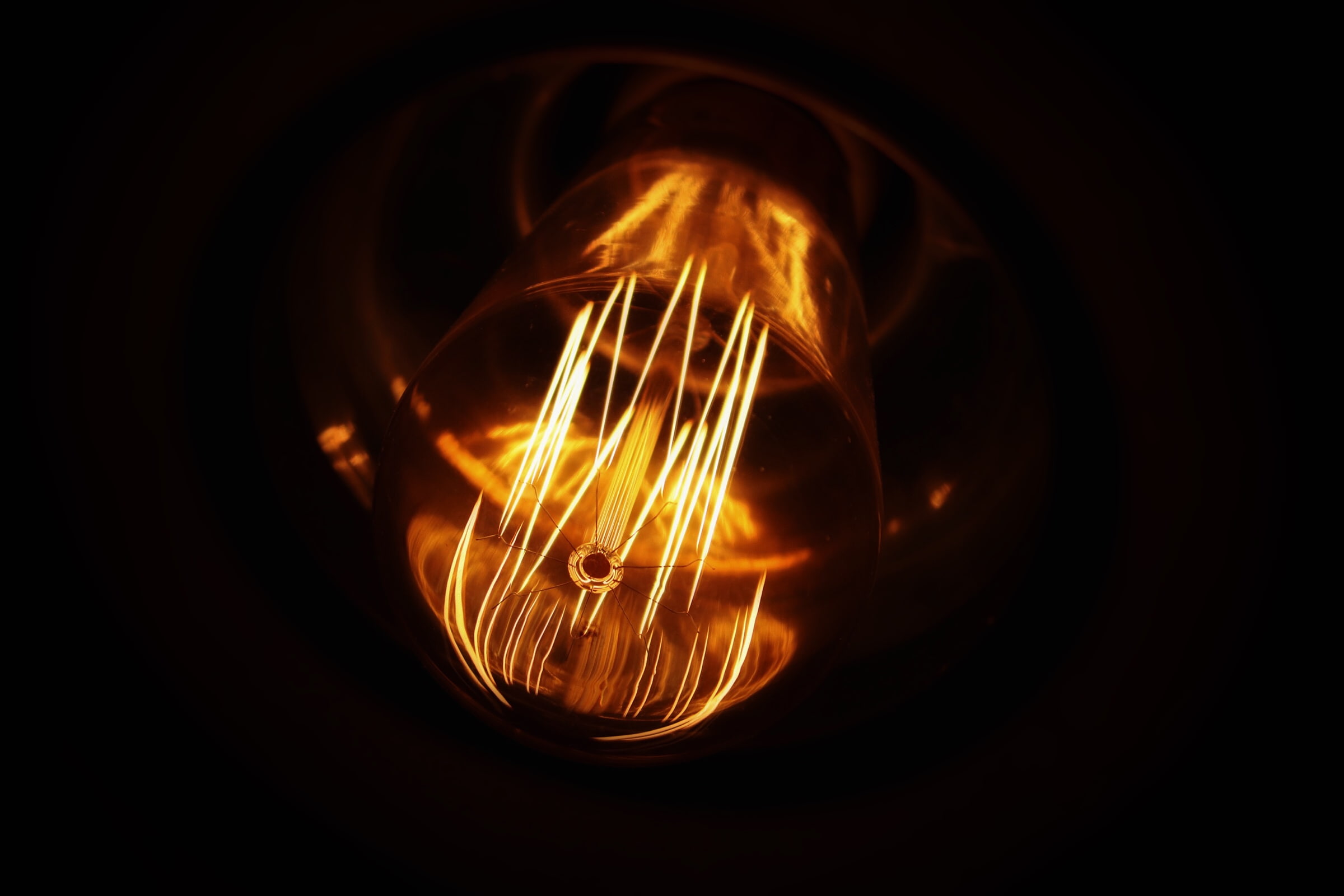 dark, 1080P, light bulb, HD Wallpaper