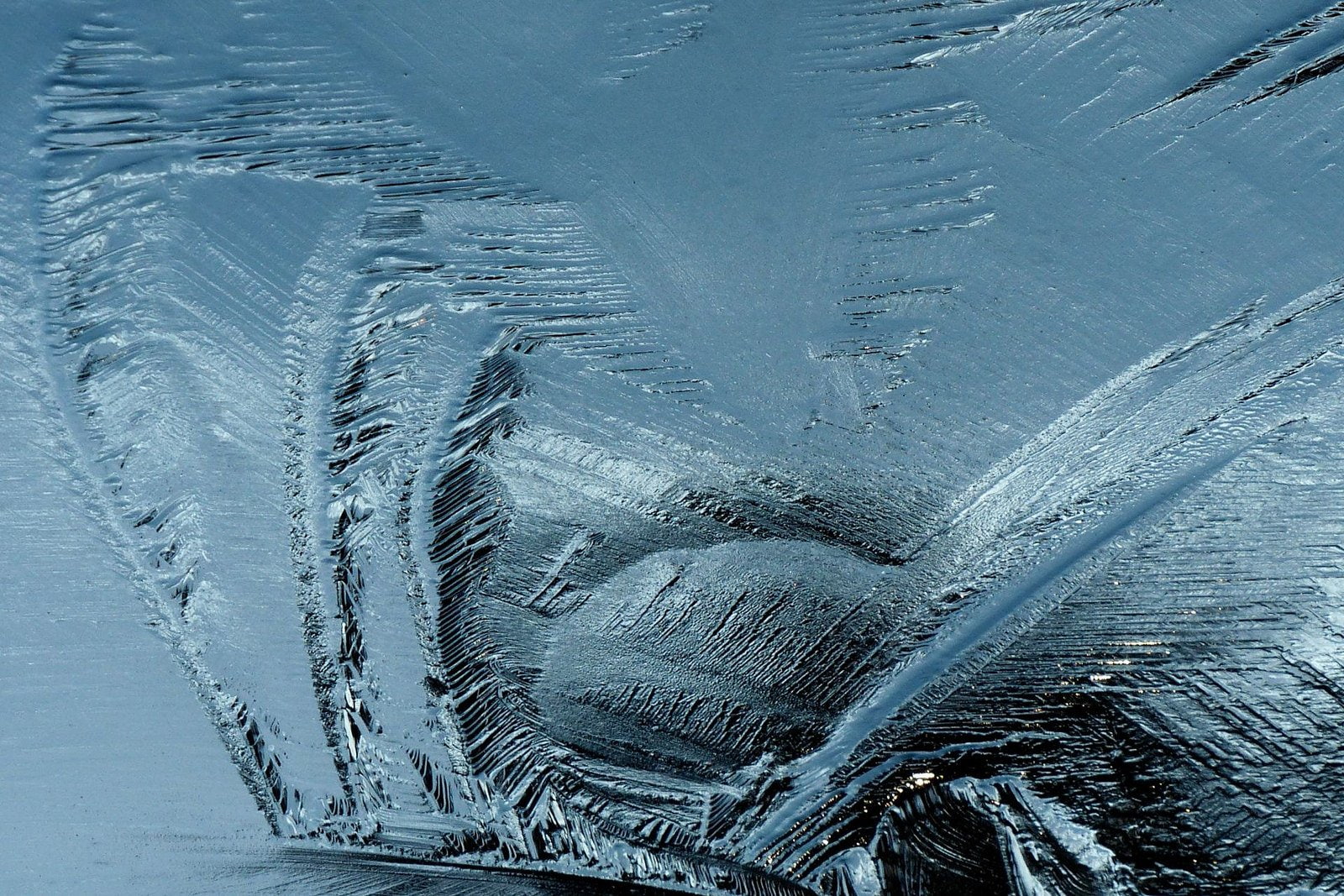 ice, macro, textures, frozen, sculptures, nature, art, water, winter, 720P, reflexions, HD Wallpaper