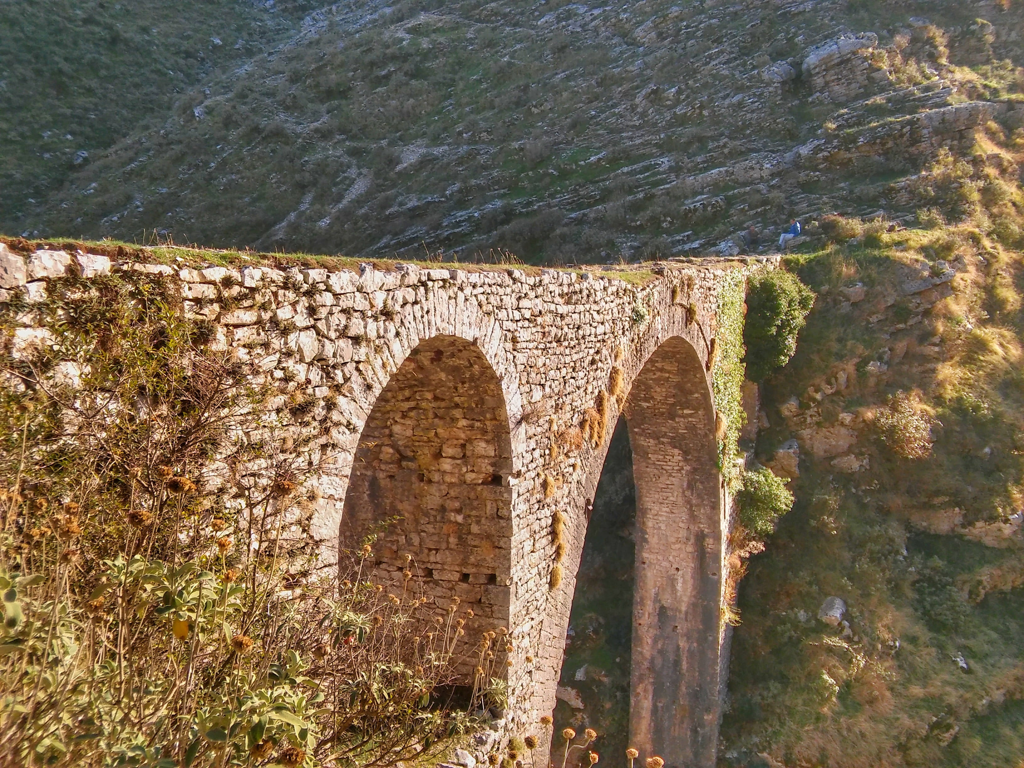 stone wall, architecture, built structure, old, gjirokaster, nature, old xix centry bridge, albania, sea, bridge, history, the past, wall, solid, day, 2K, HD Wallpaper