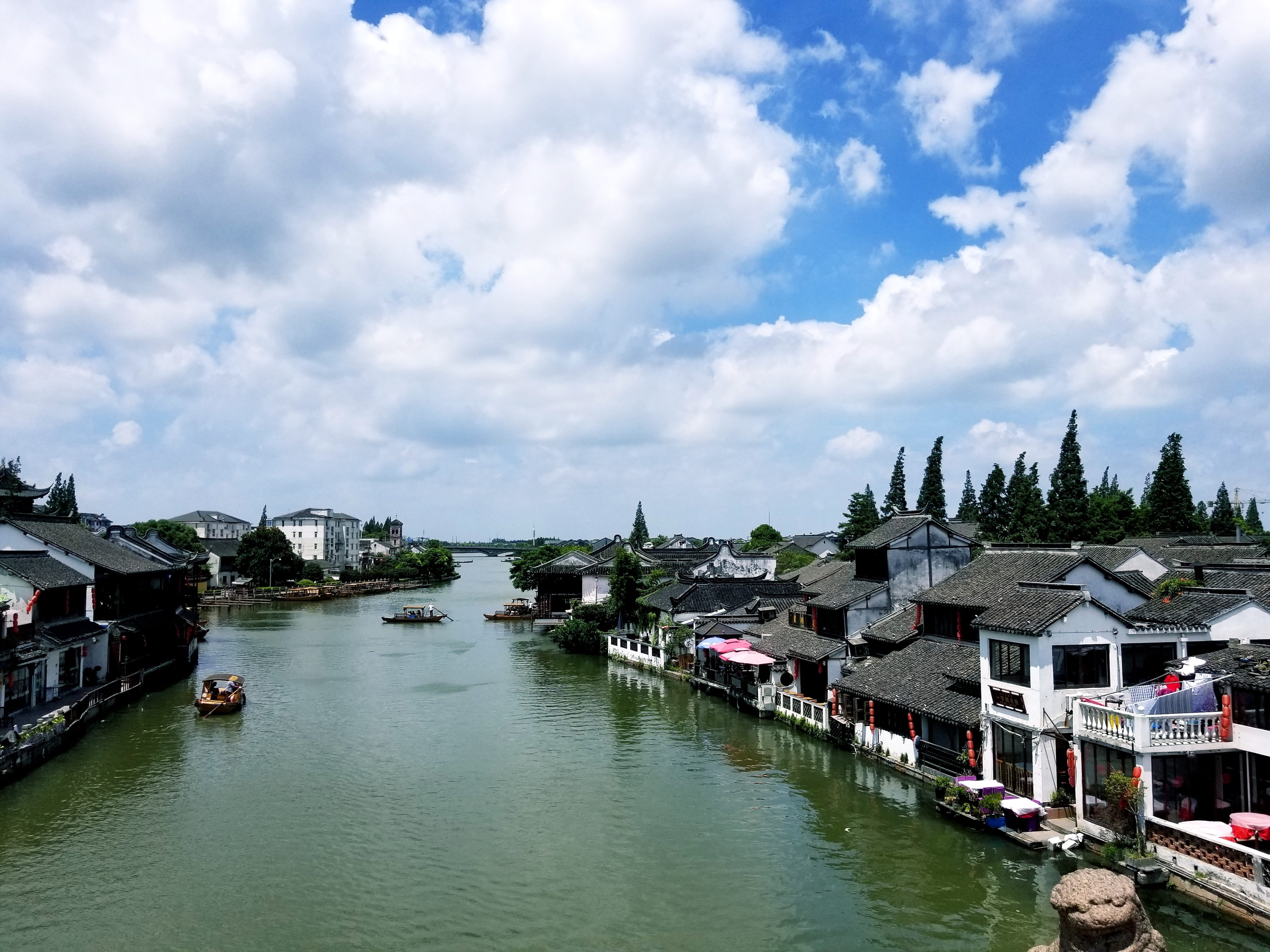 waterfront, building exterior, mode of transportation, residential district, city, nature, day, built structure, no people, house, fresh, architecture, HD Wallpaper
