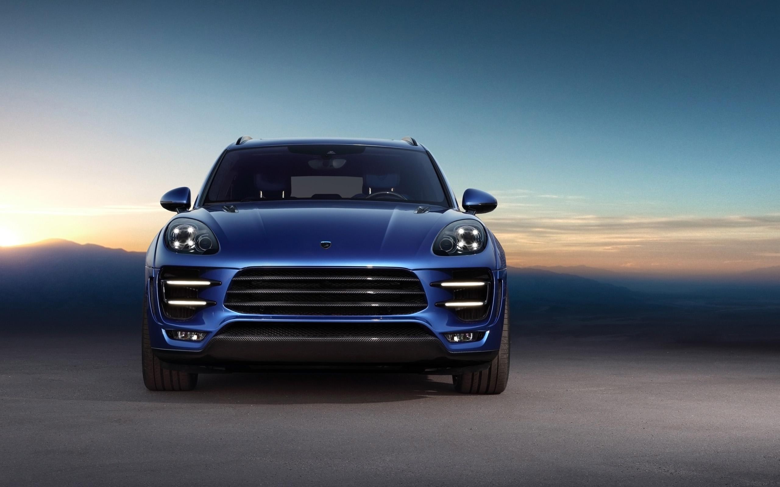 ursa, blue, cars, porsche, topcar, macan, 2014, 2K, HD Wallpaper