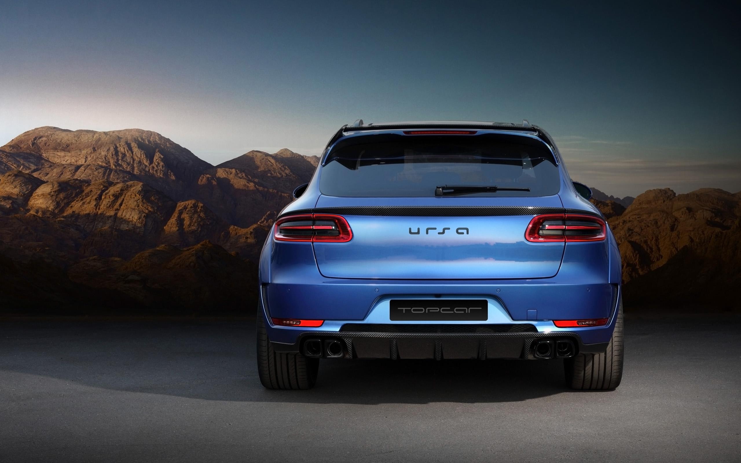 cars, 2K, hatchback, ursa, topcar, blue, porsche, macan, 2014, door, HD Wallpaper