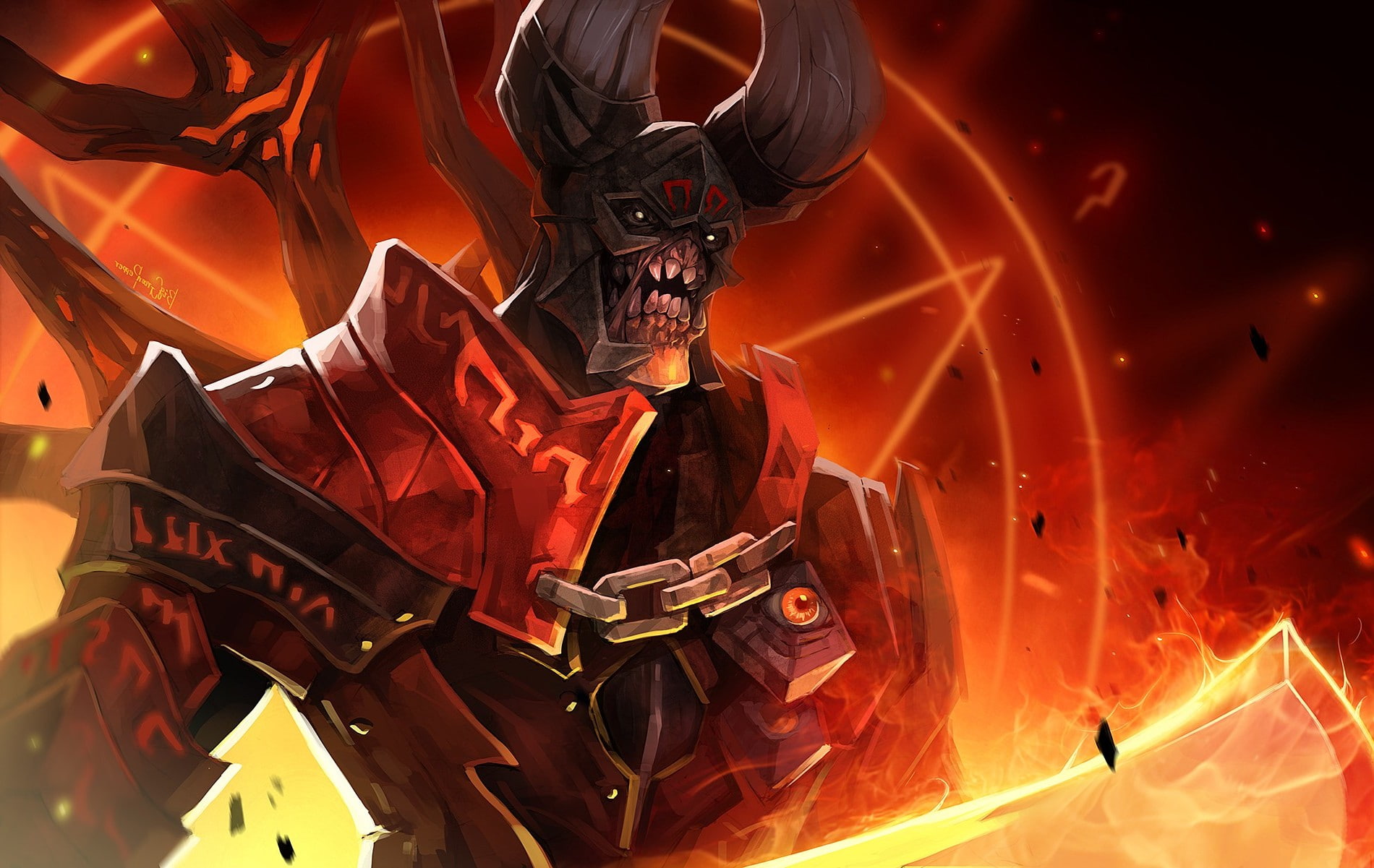 720P, Doombringer, Valve, Dota 2, HD Wallpaper