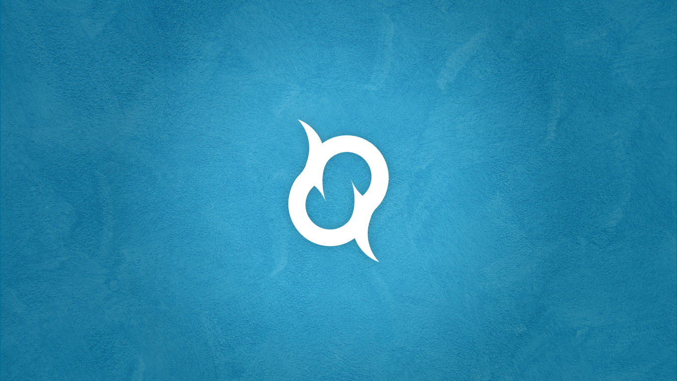 cyan background, cyan, abstract, wall, simple background, 720P, minimalism, blue, logo, HD Wallpaper
