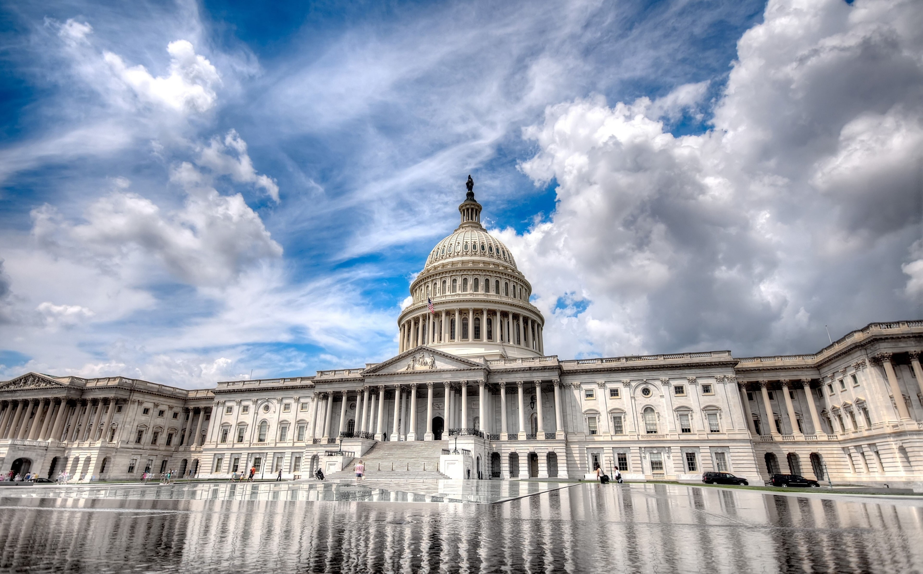 no people, building exterior, travel destinations, travel, built structure, government, 4K, neo-classical, cloud - sky, outdoors, authority, architecture, HD Wallpaper