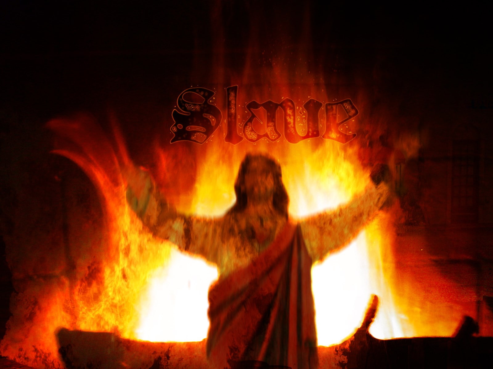 three quarter length, human limb, night, anti religious, burning, motion, nature, fire, indoors, women, communication, heat - temperature, 720P, arms raised, HD Wallpaper