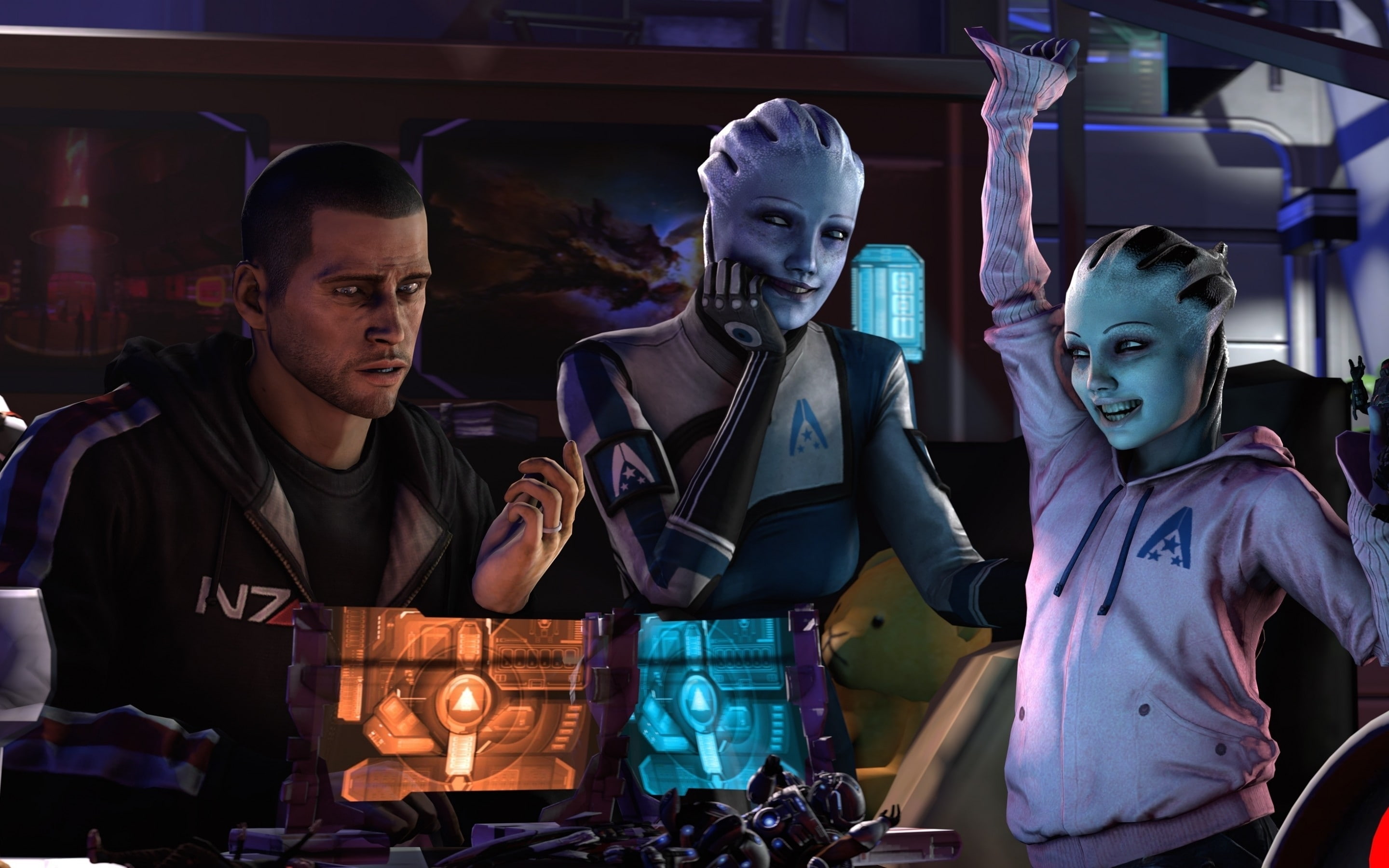 liara, 2K, effect, mass effect, mass, HD Wallpaper