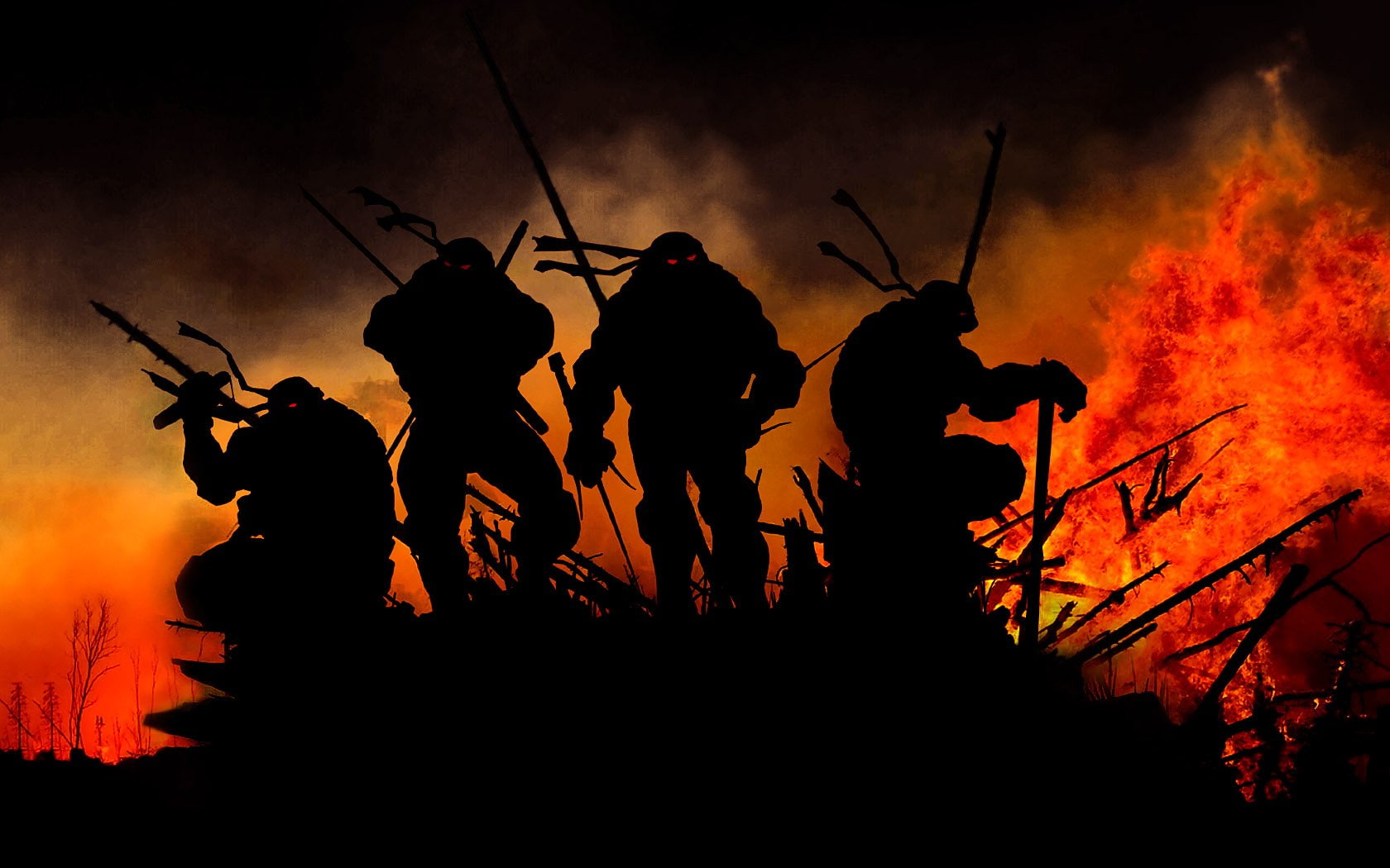 720P, donatello, mutant, turtles, ninja, michaelangelo, teenage, raphael, leonardo, HD Wallpaper