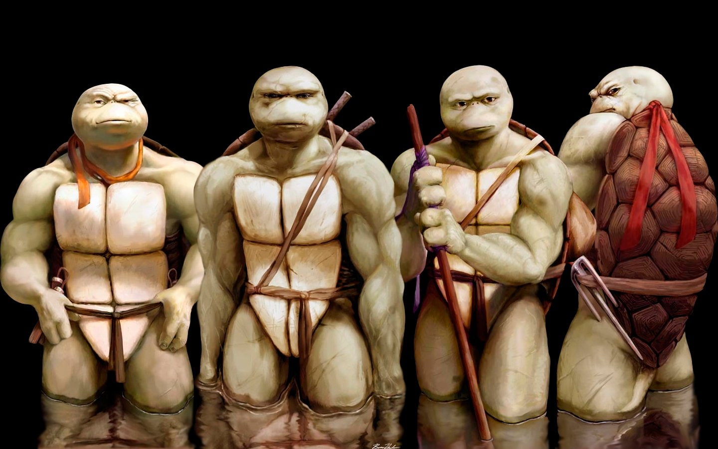mutant, ninja, teenage, donatello, raphael, turtles, leonardo, michaelangelo, 720P, HD Wallpaper