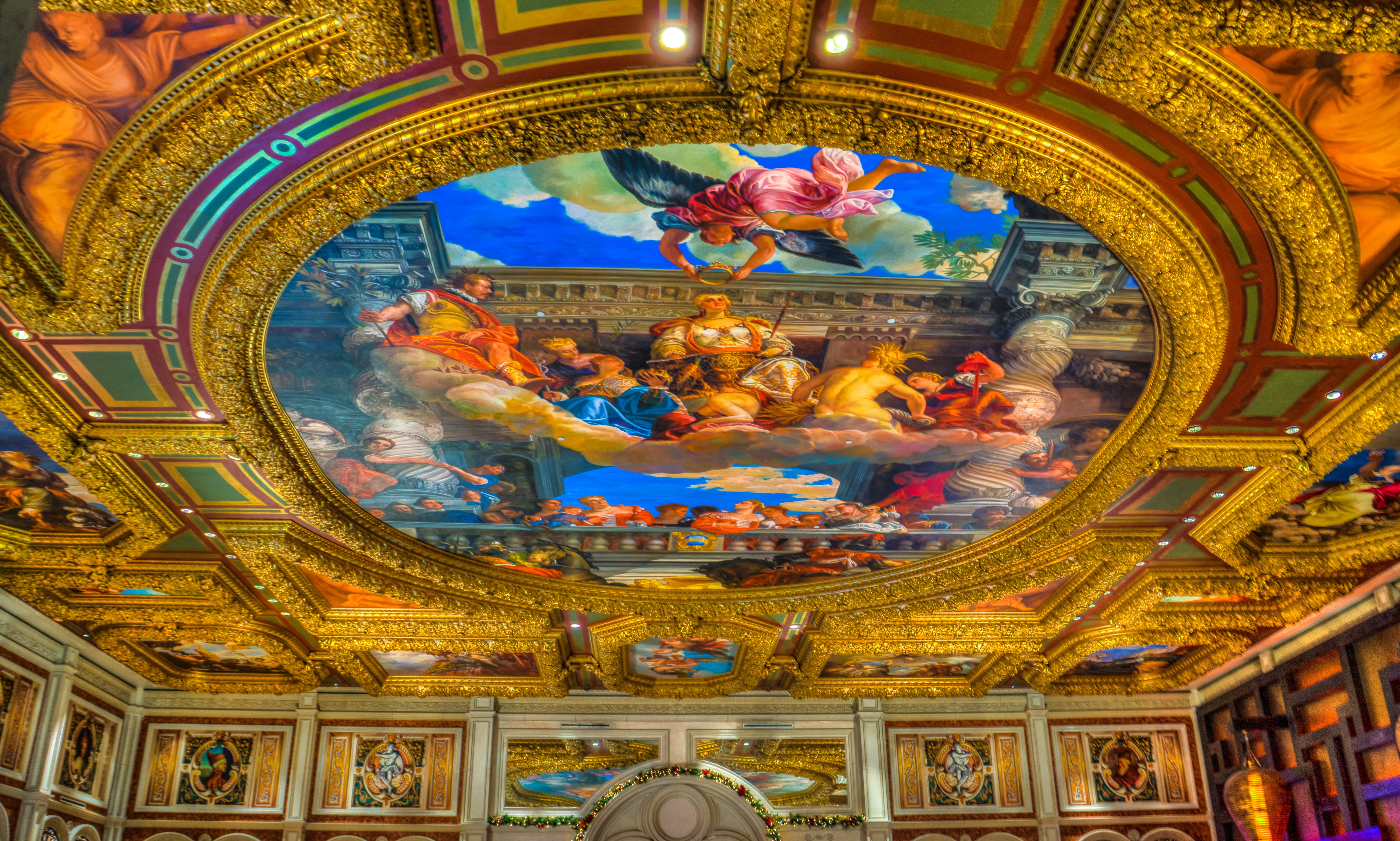architecture, creativity, spirituality, artificial michaelangelo, detailed, ornate, building, statue, casino, sculpture, belief, view, fresco, interior, HD Wallpaper